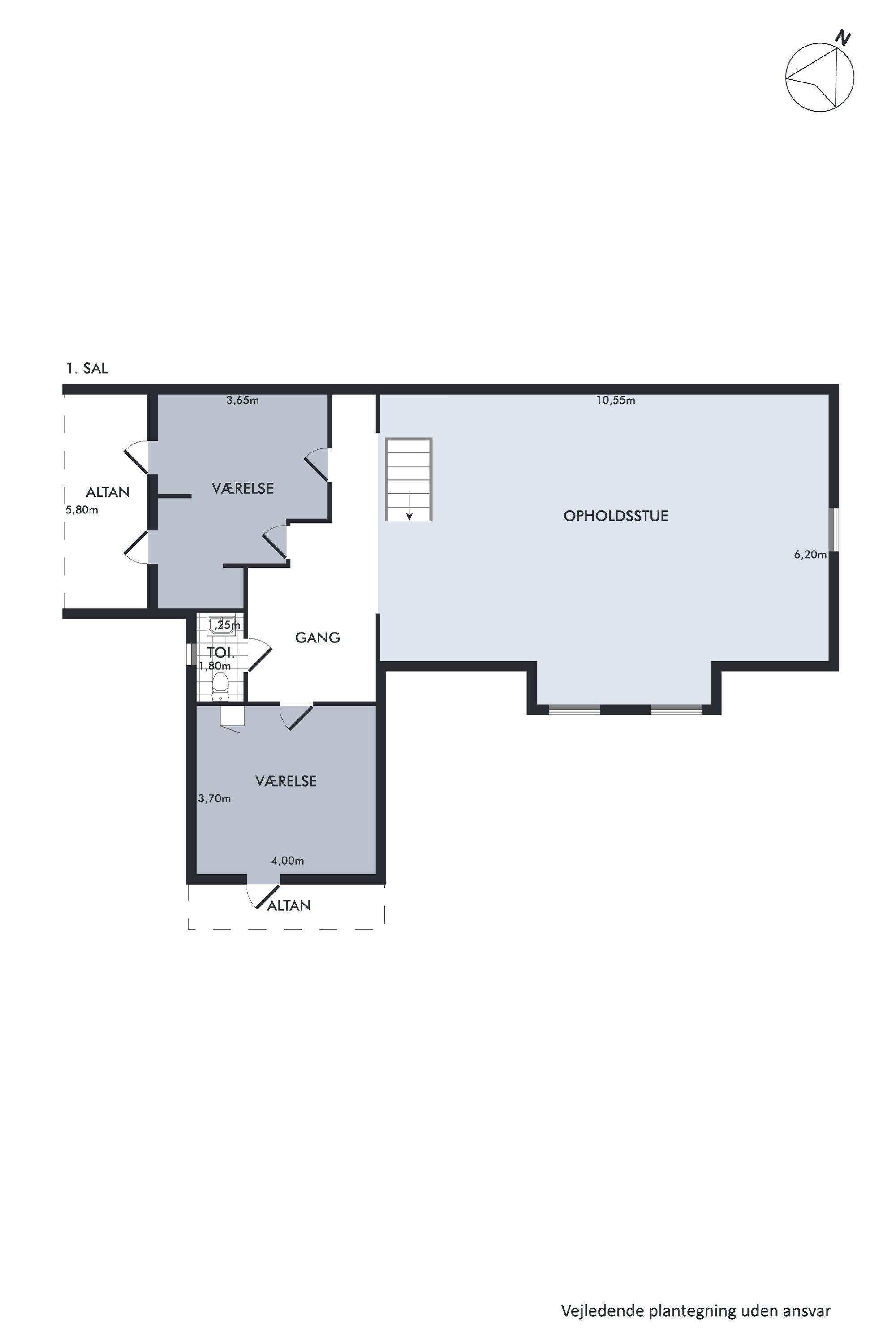 Plantegninger billede af Nymarksvej 21, Kvorning, 8830 Tjele