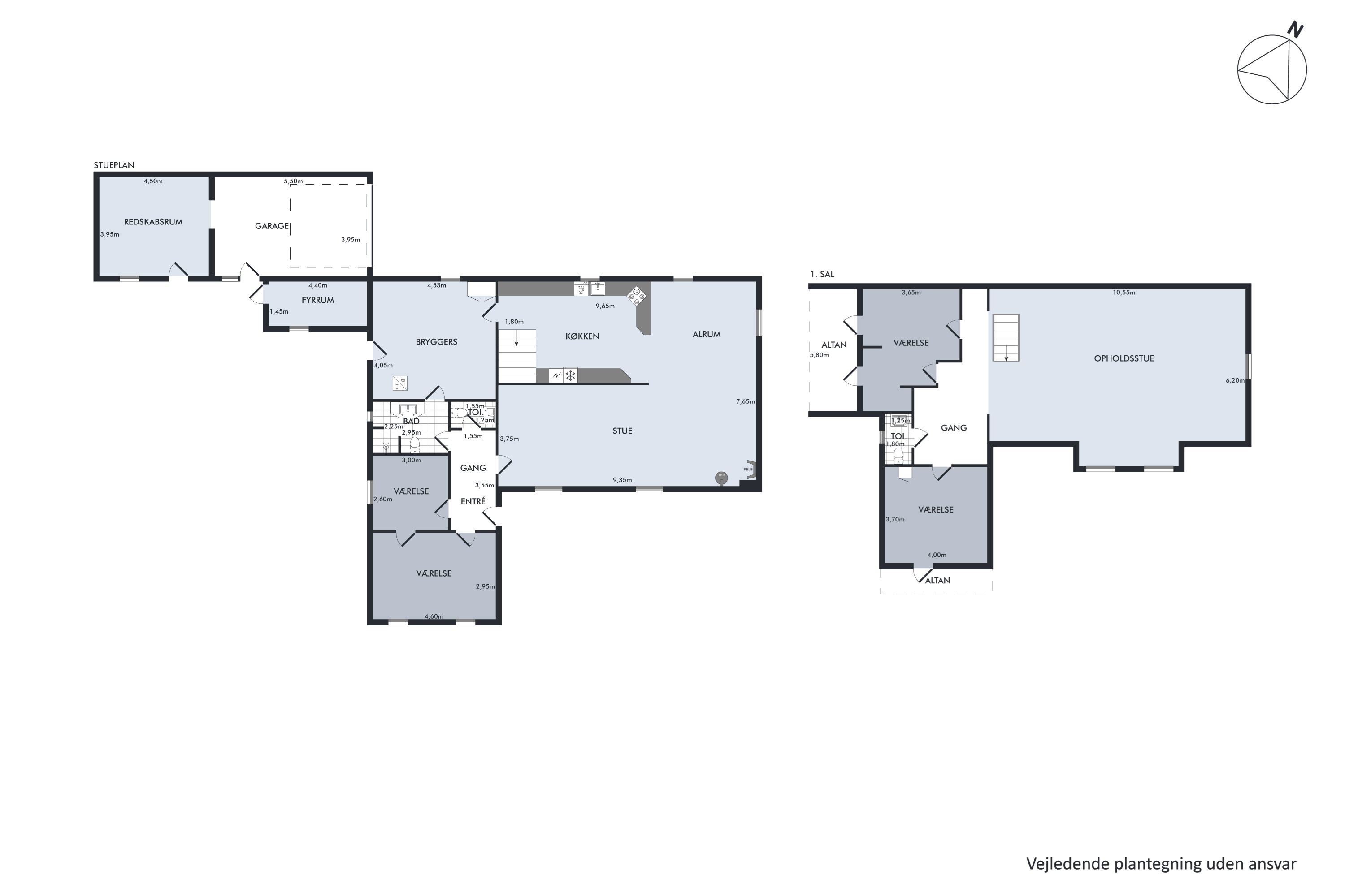 Plantegninger billede af Nymarksvej 21, Kvorning, 8830 Tjele