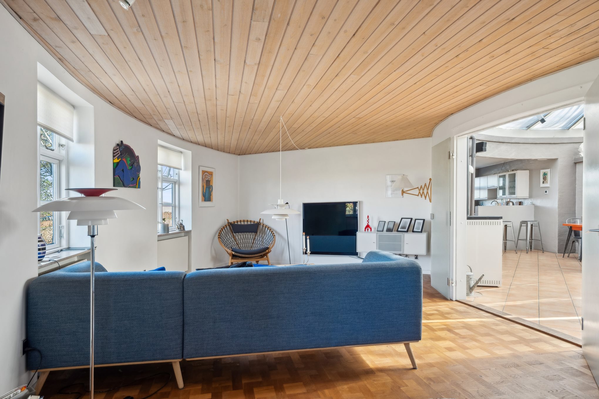 Fremhævet stue billede i fuldskærmstilstand. Billede af Hjortevej 52, 8960 Randers SØ