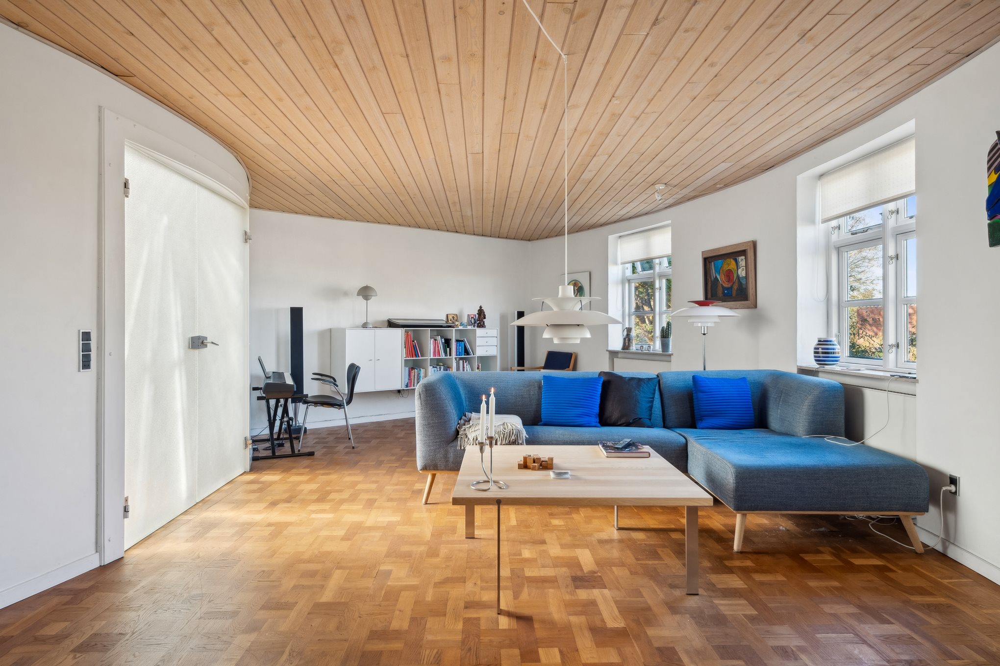 Fremhævet stue billede i fuldskærmstilstand. Billede af Hjortevej 52, 8960 Randers SØ