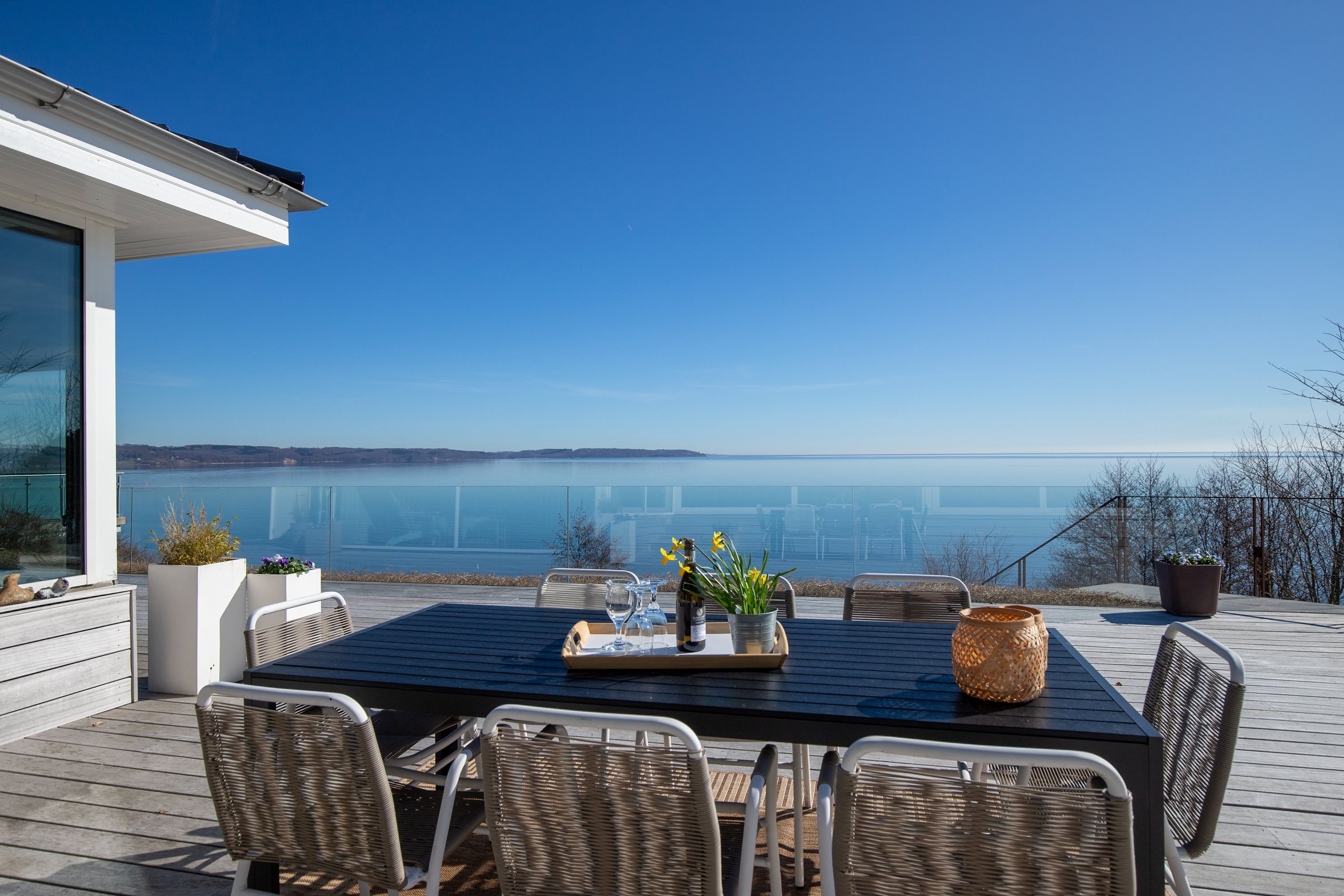 Fremhævet terrasse billede i fuldskærmstilstand. Billede af Niels Pedersensvej 45B, Mørkholt, 7080 Børkop