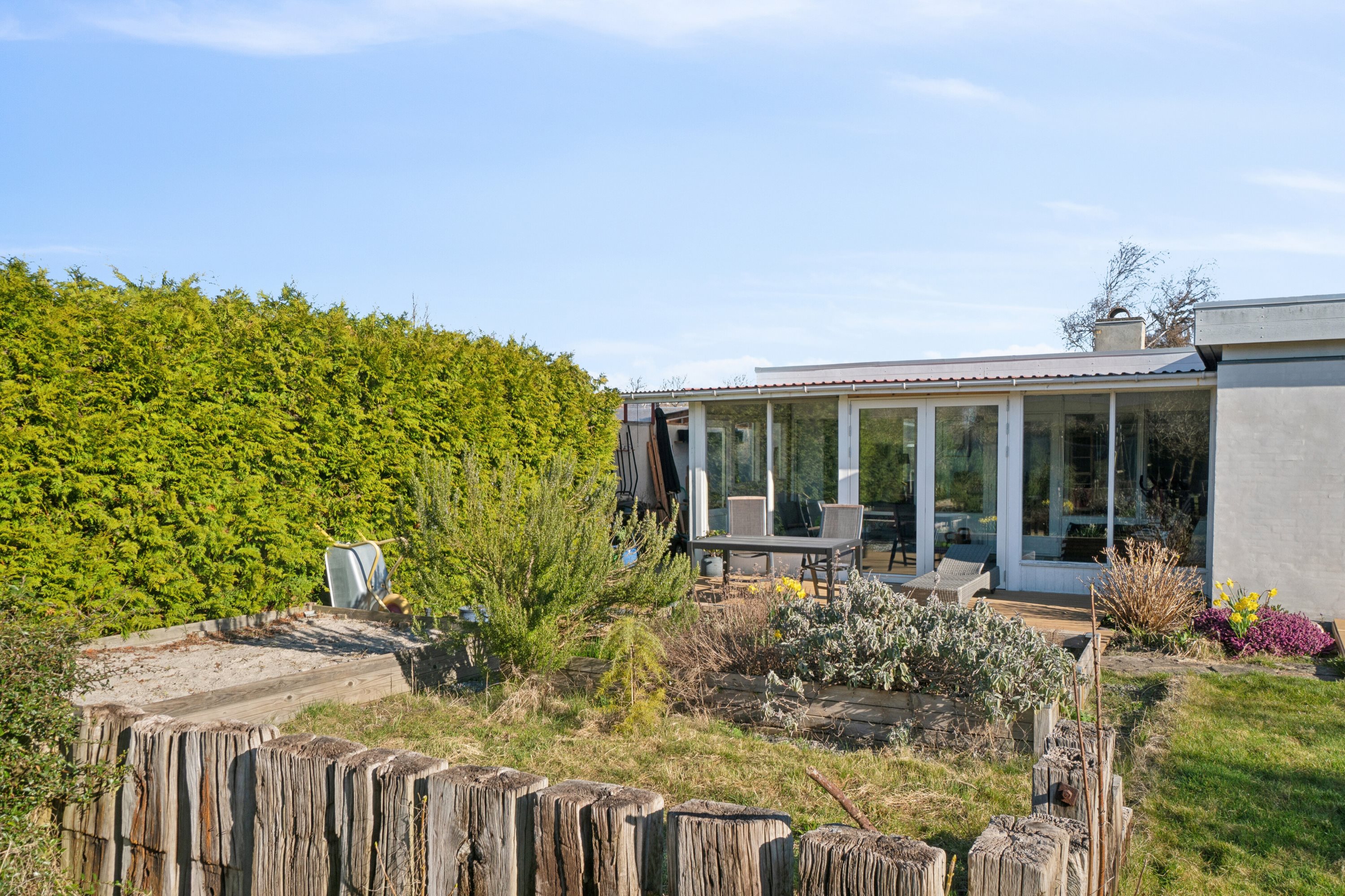 Fremhævet set fra haven billede i fuldskærmstilstand. Billede af Byskellet 29, 4400 Kalundborg