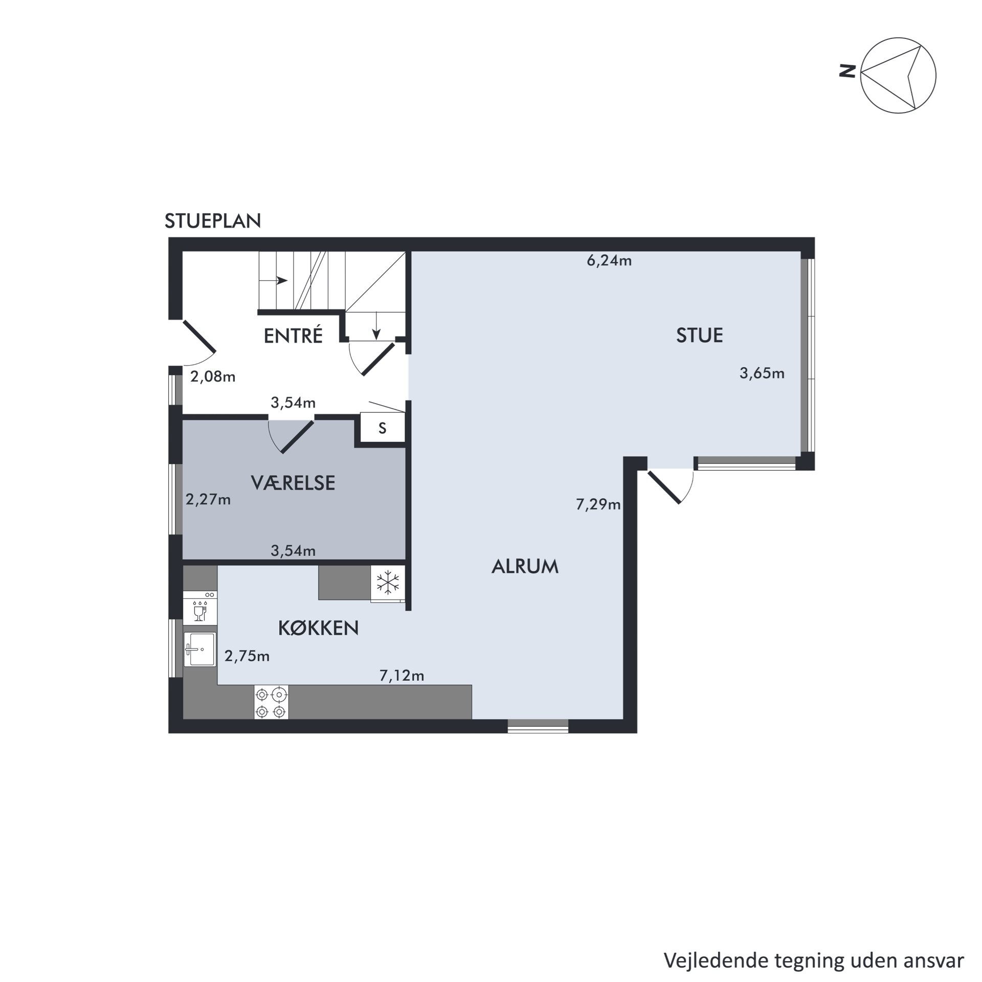 Plantegninger billede af Alsvej 2, 8240 Risskov