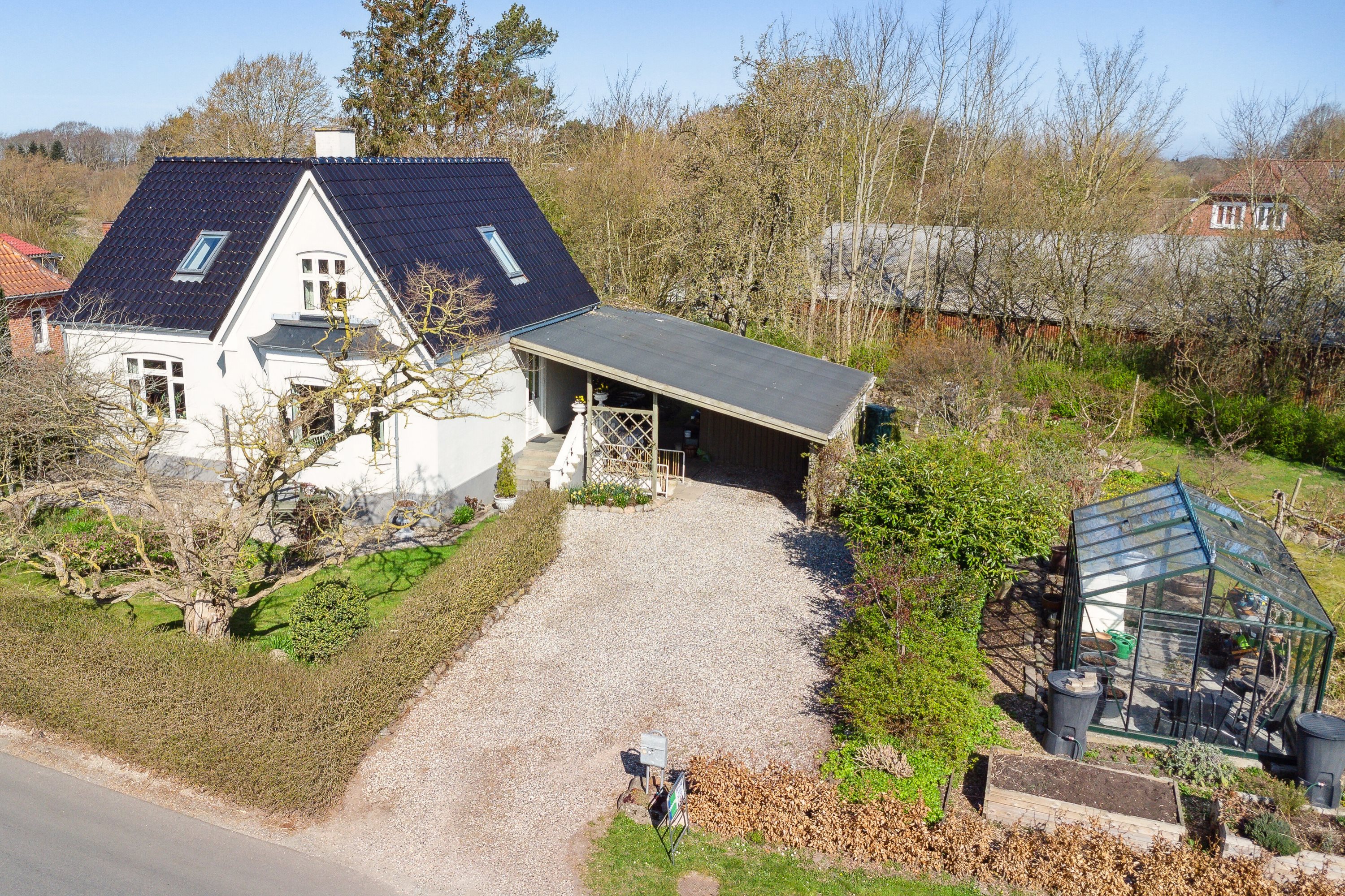 Fremhævet set fra haven billede i fuldskærmstilstand. Billede af Branebjerg 56, Gamby, 5471 Søndersø