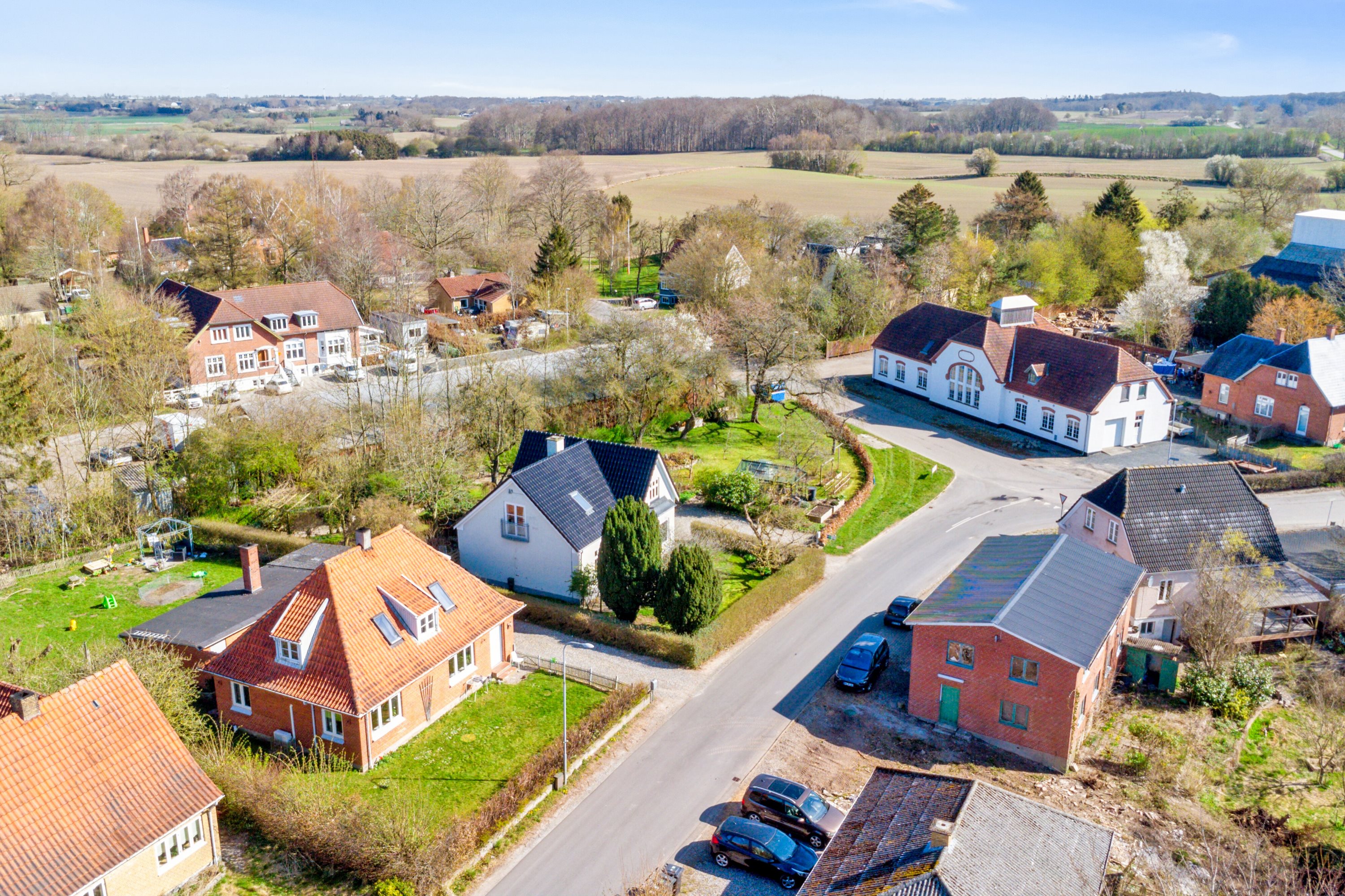 Fremhævet luftfoto billede i fuldskærmstilstand. Billede af Branebjerg 56, Gamby, 5471 Søndersø