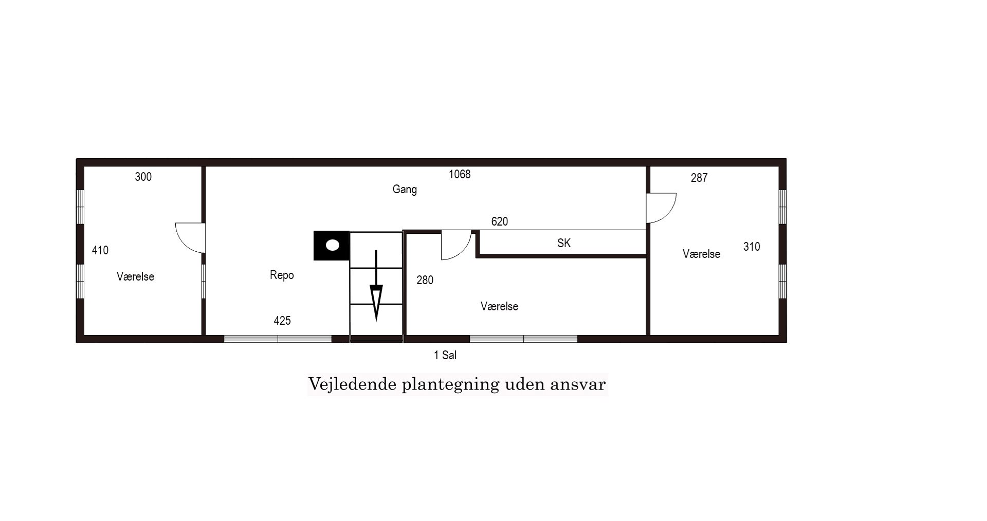 Plantegninger billede af Odensevej 42, Melby, 5610 Assens