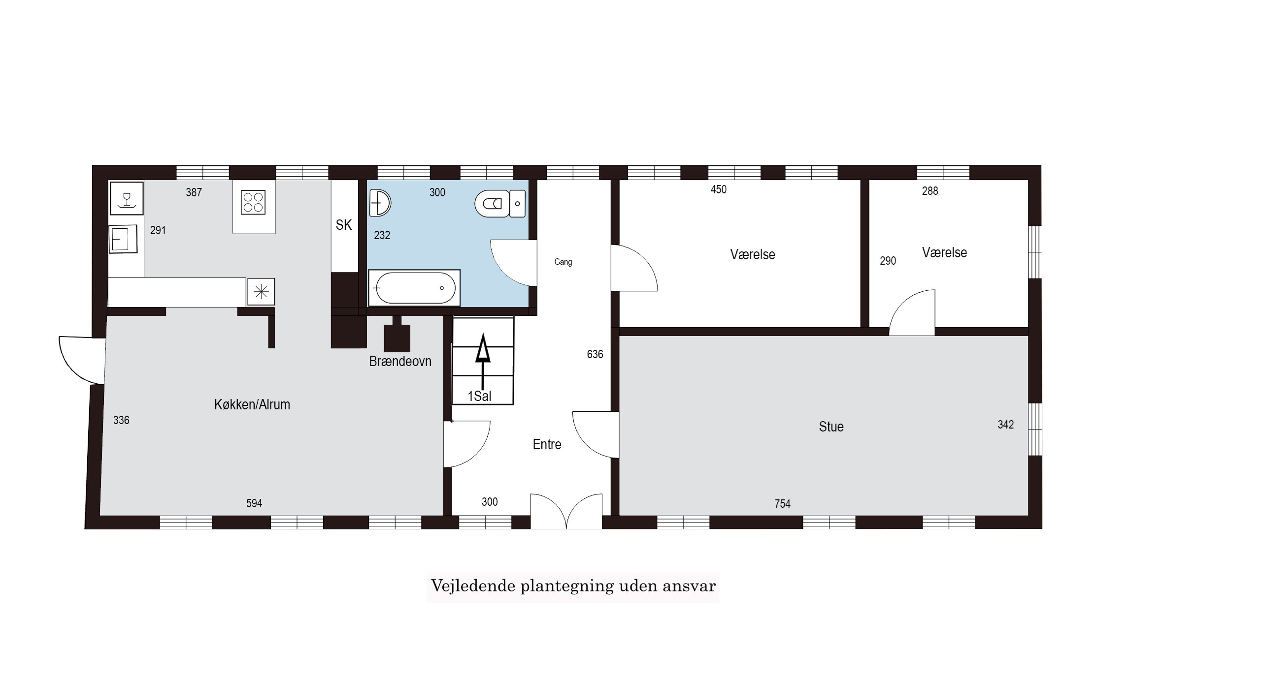 Plantegninger billede af Odensevej 42, Melby, 5610 Assens