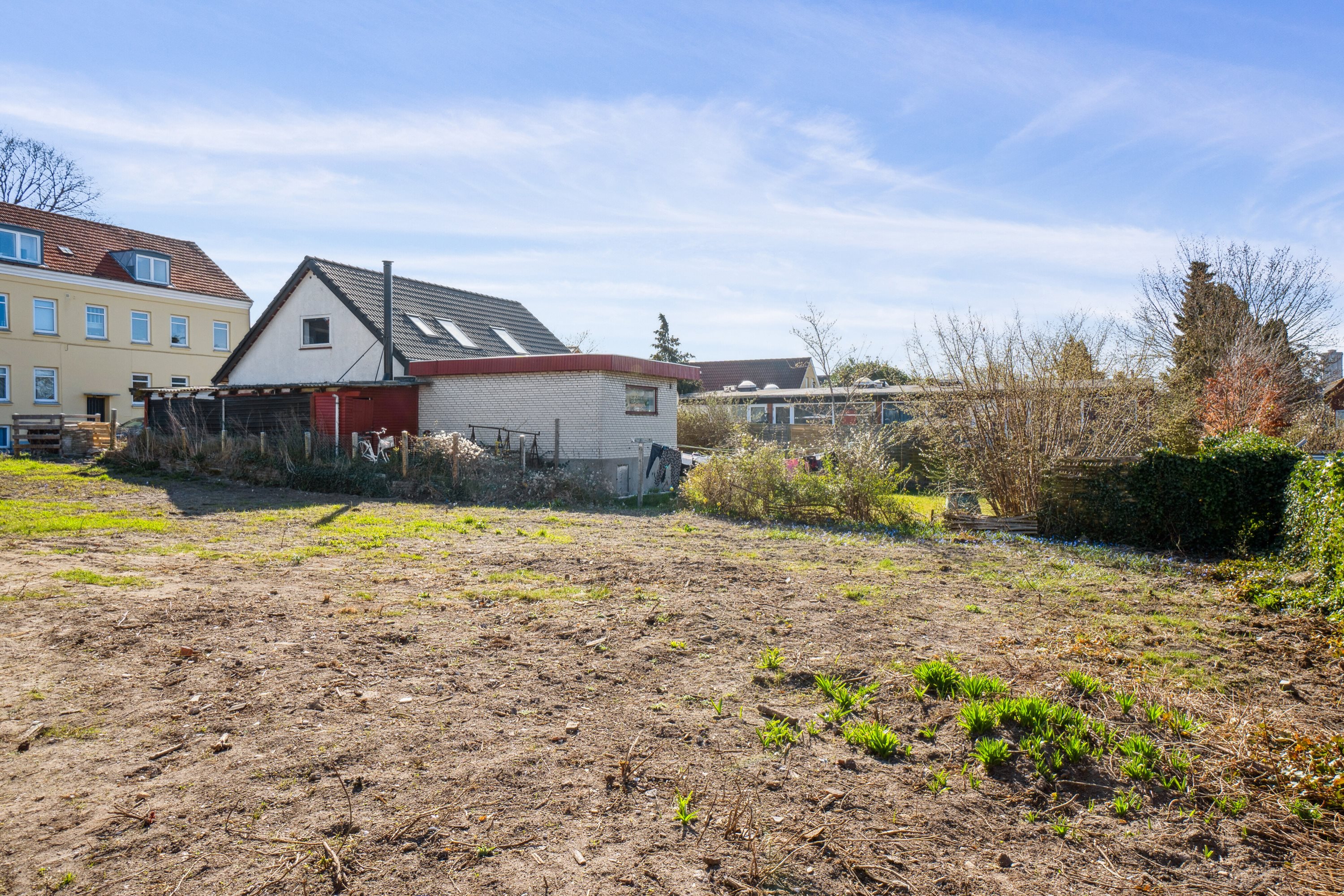 Fremhævet set fra haven billede i fuldskærmstilstand. Billede af Gramsvej 13, 4700 Næstved