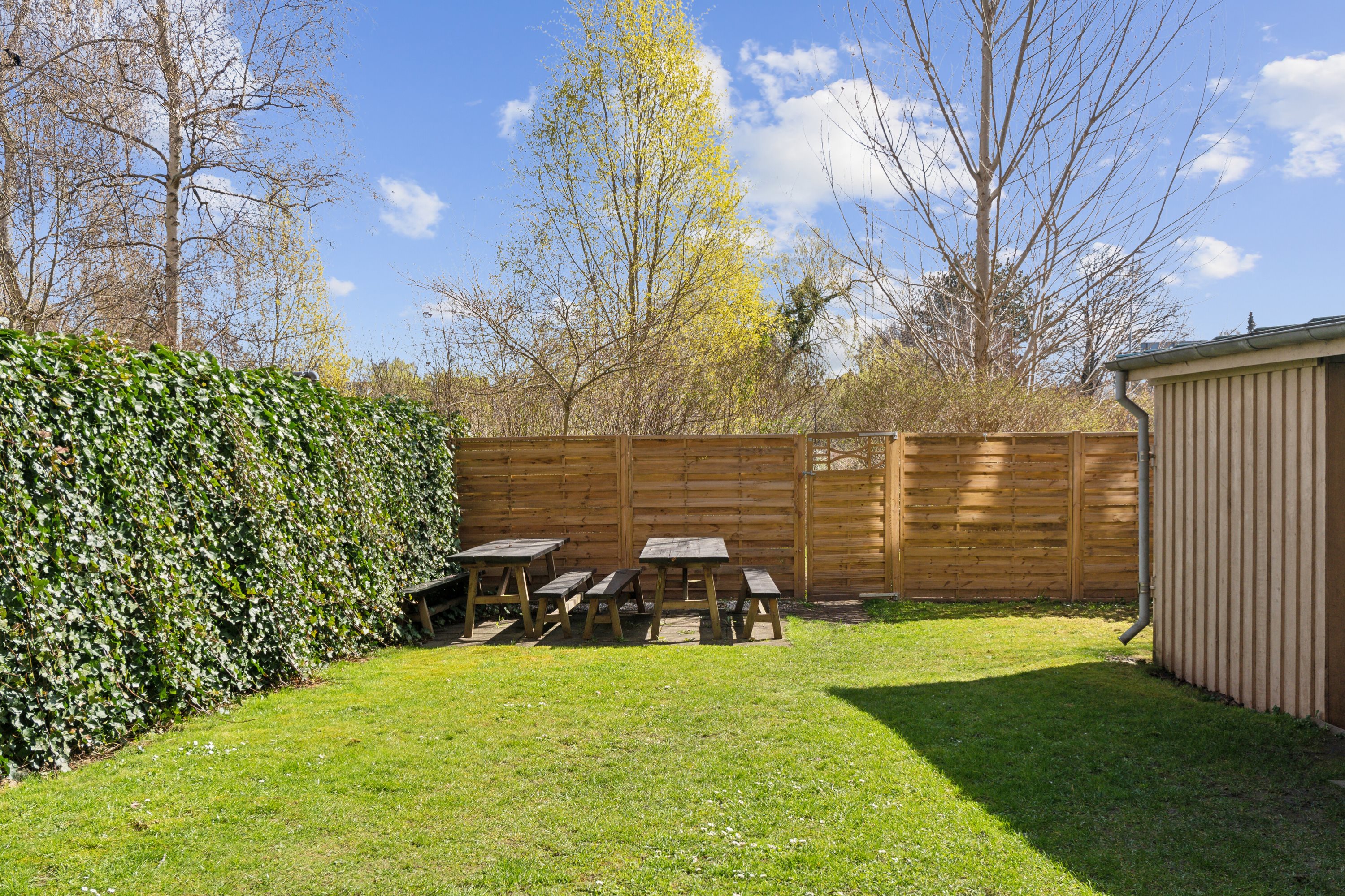 Fremhævet set fra haven billede i fuldskærmstilstand. Billede af Sdr. Boulevard 228, 1., 5000 Odense C