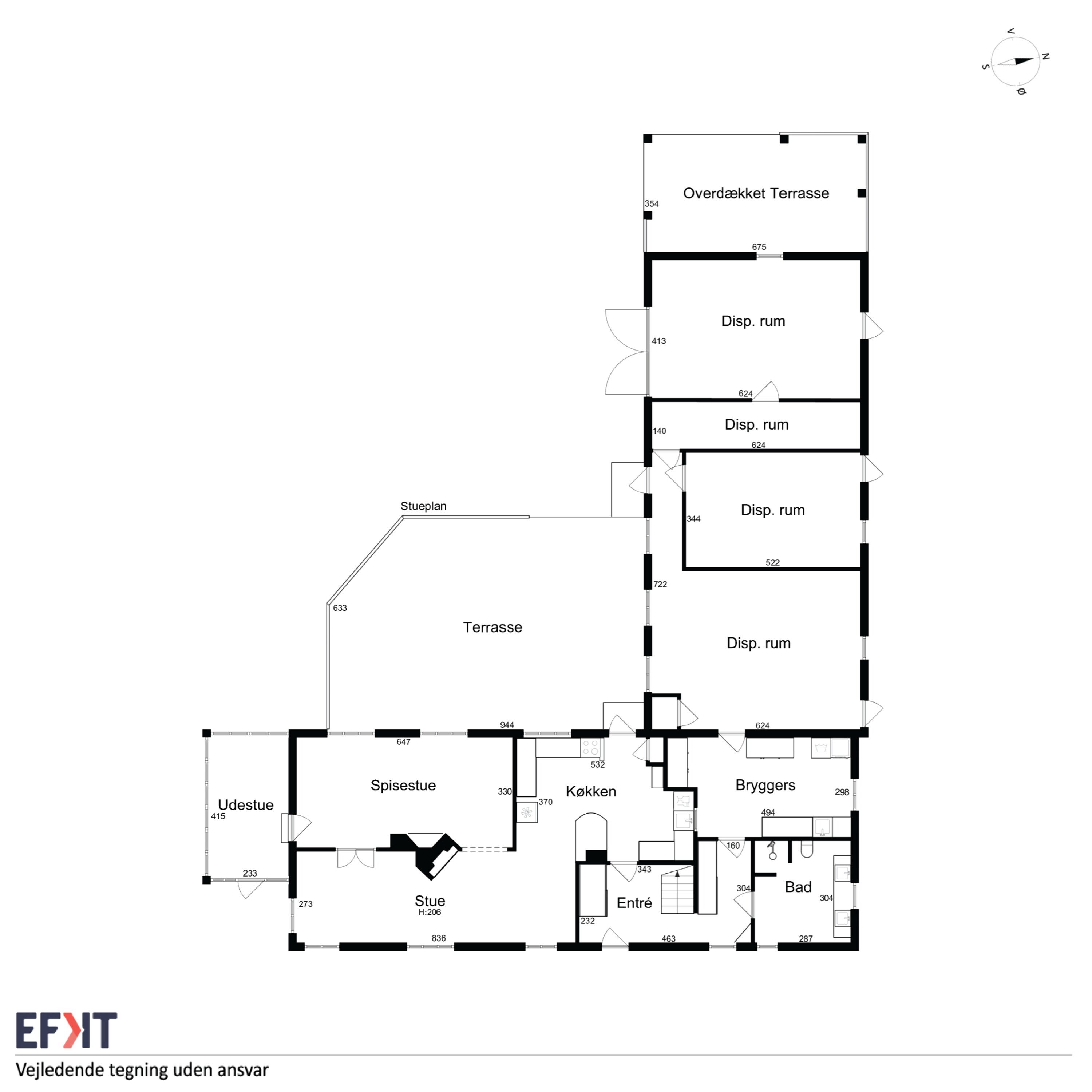 Plantegninger billede af Østerskovvej 51, Østerskov, 5932 Humble