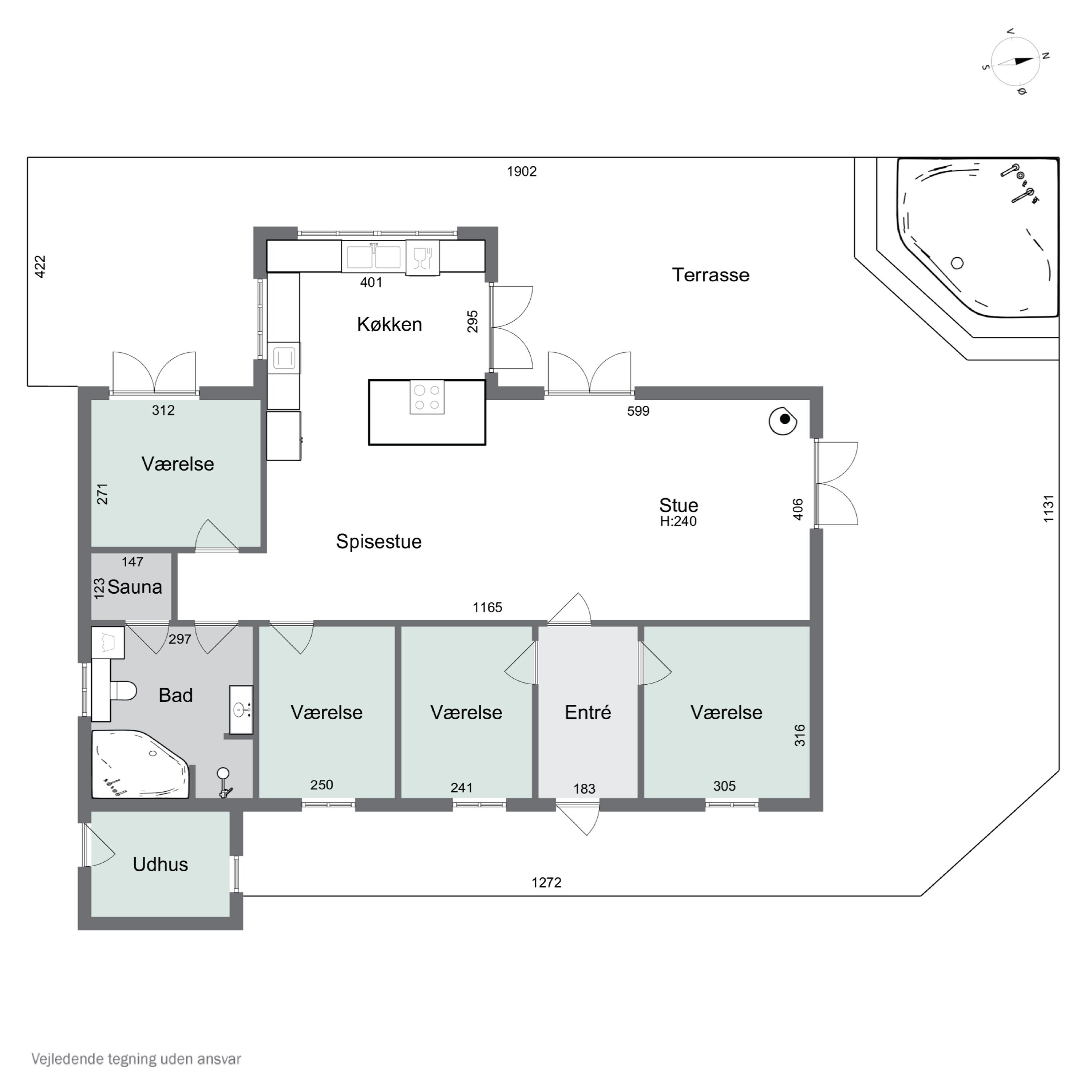 Plantegninger billede af Strandløkken 18, Pedersker, 3720 Aakirkeby