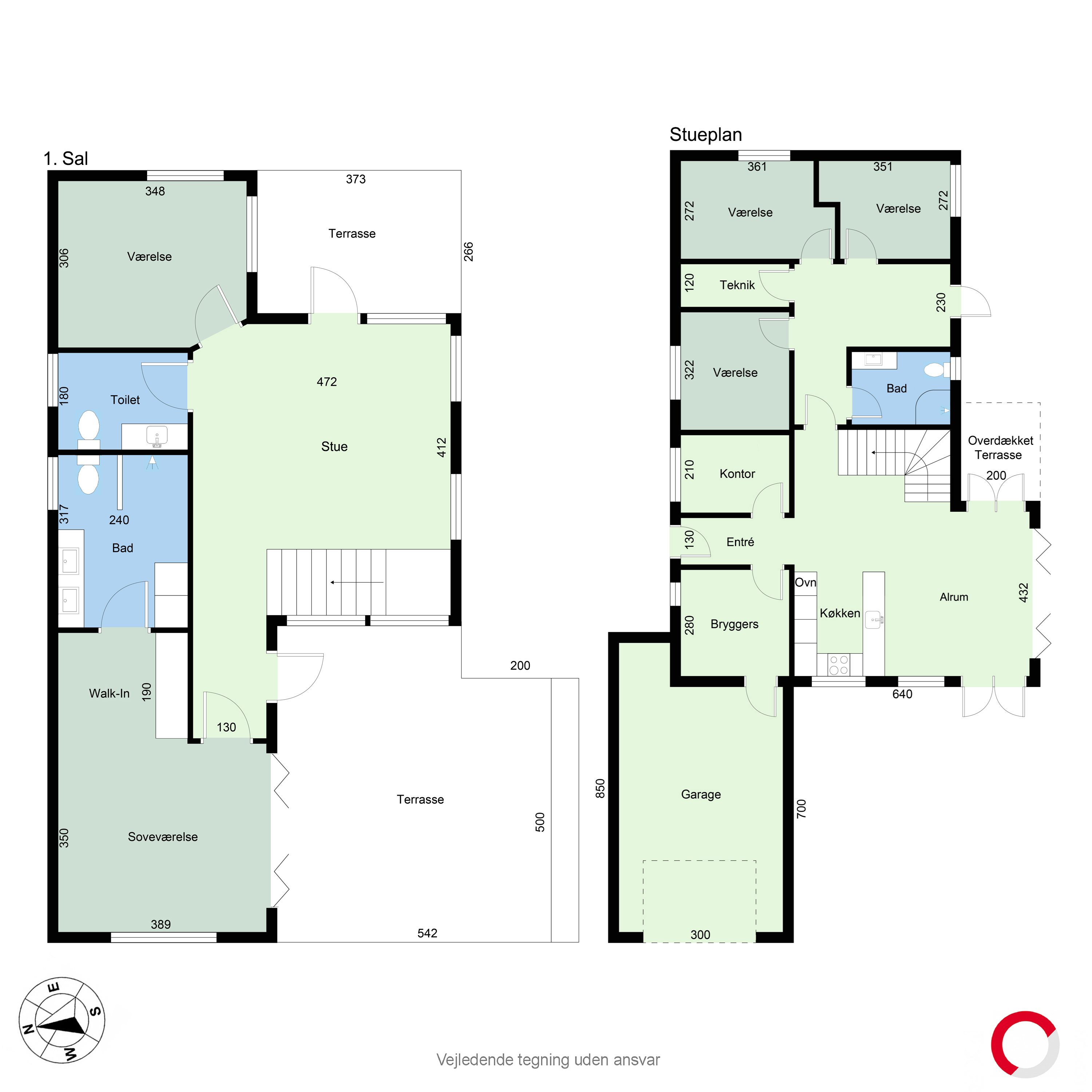Plantegninger billede af Nørredalen 26, 8670 Låsby