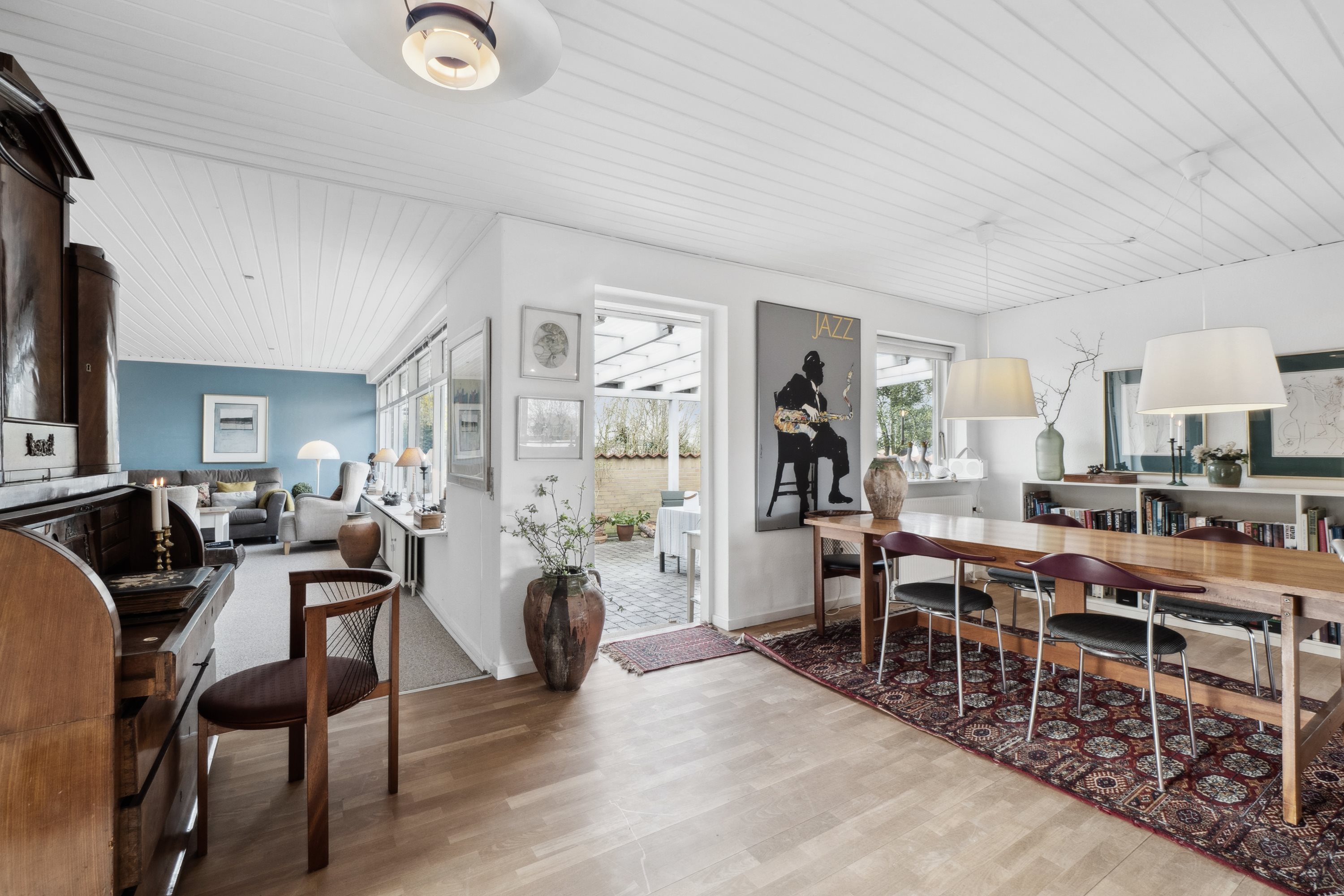 Fremhævet stue billede i fuldskærmstilstand. Billede af Ekkodalen 6, 8831 Løgstrup