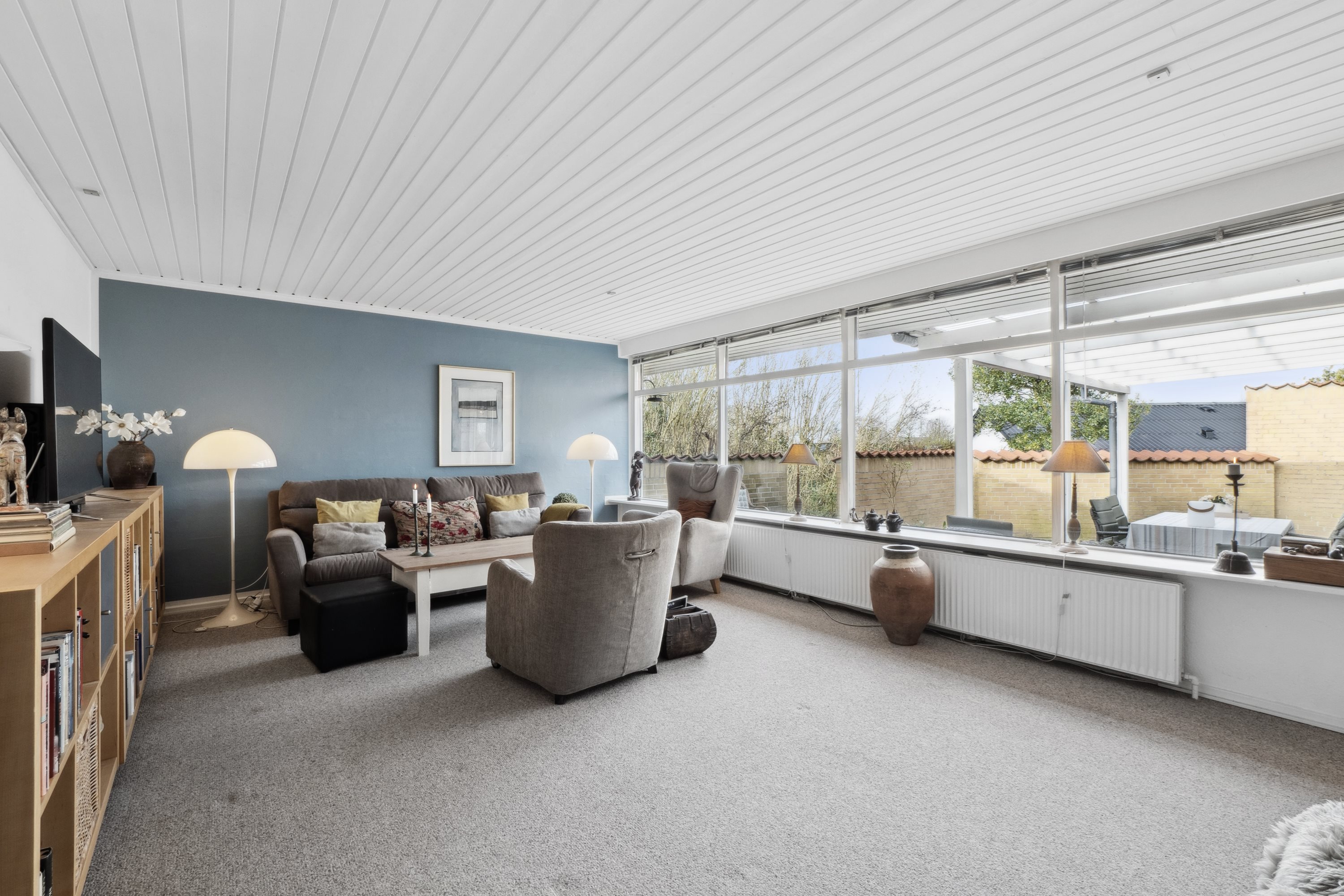 Fremhævet stue billede i fuldskærmstilstand. Billede af Ekkodalen 6, 8831 Løgstrup