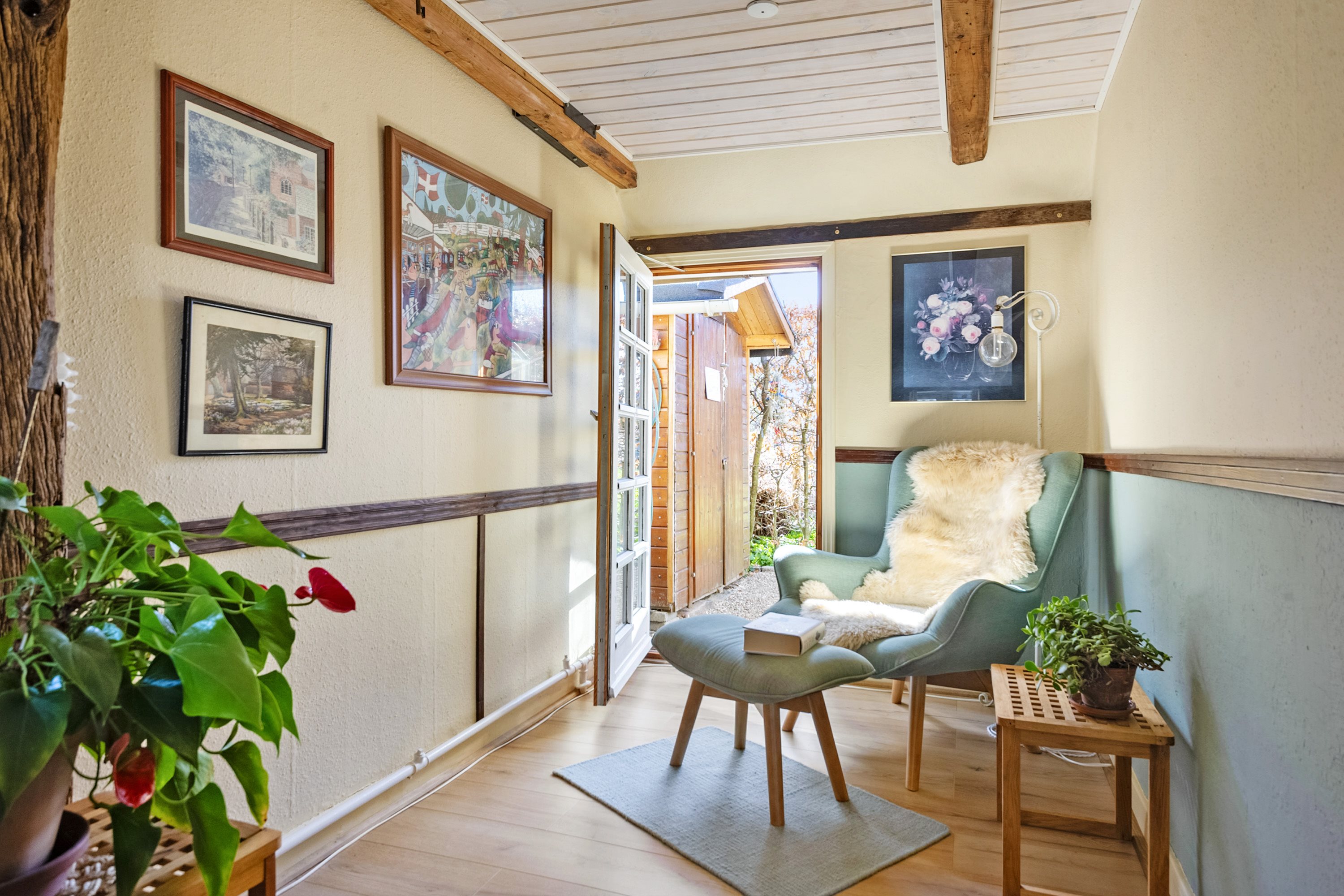 Fremhævet stue billede i fuldskærmstilstand. Billede af Gl.Bygade 7, Saksild, 8300 Odder