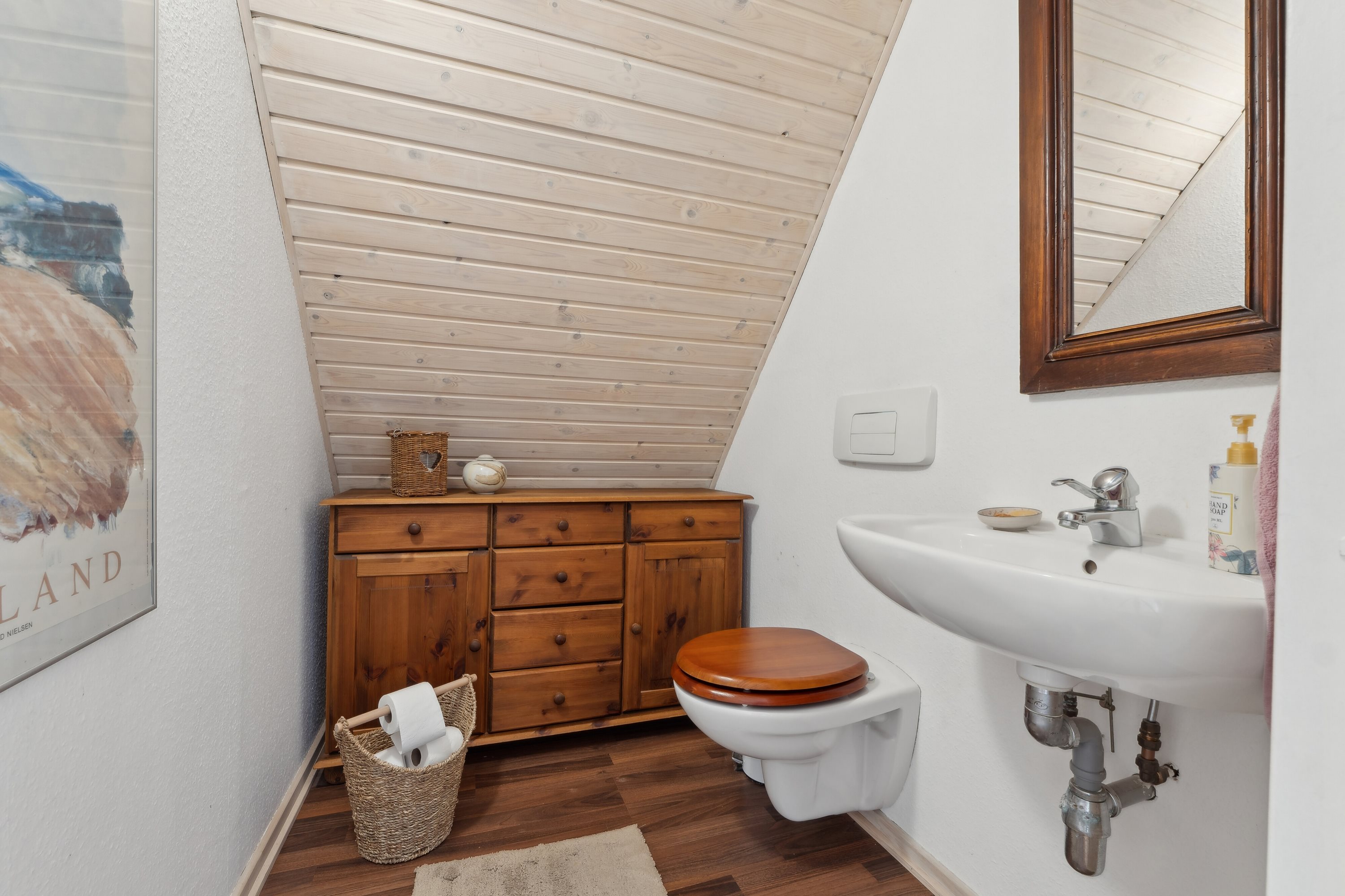 Fremhævet badeværelse billede i fuldskærmstilstand. Billede af Østerskovvej 51, Østerskov, 5932 Humble