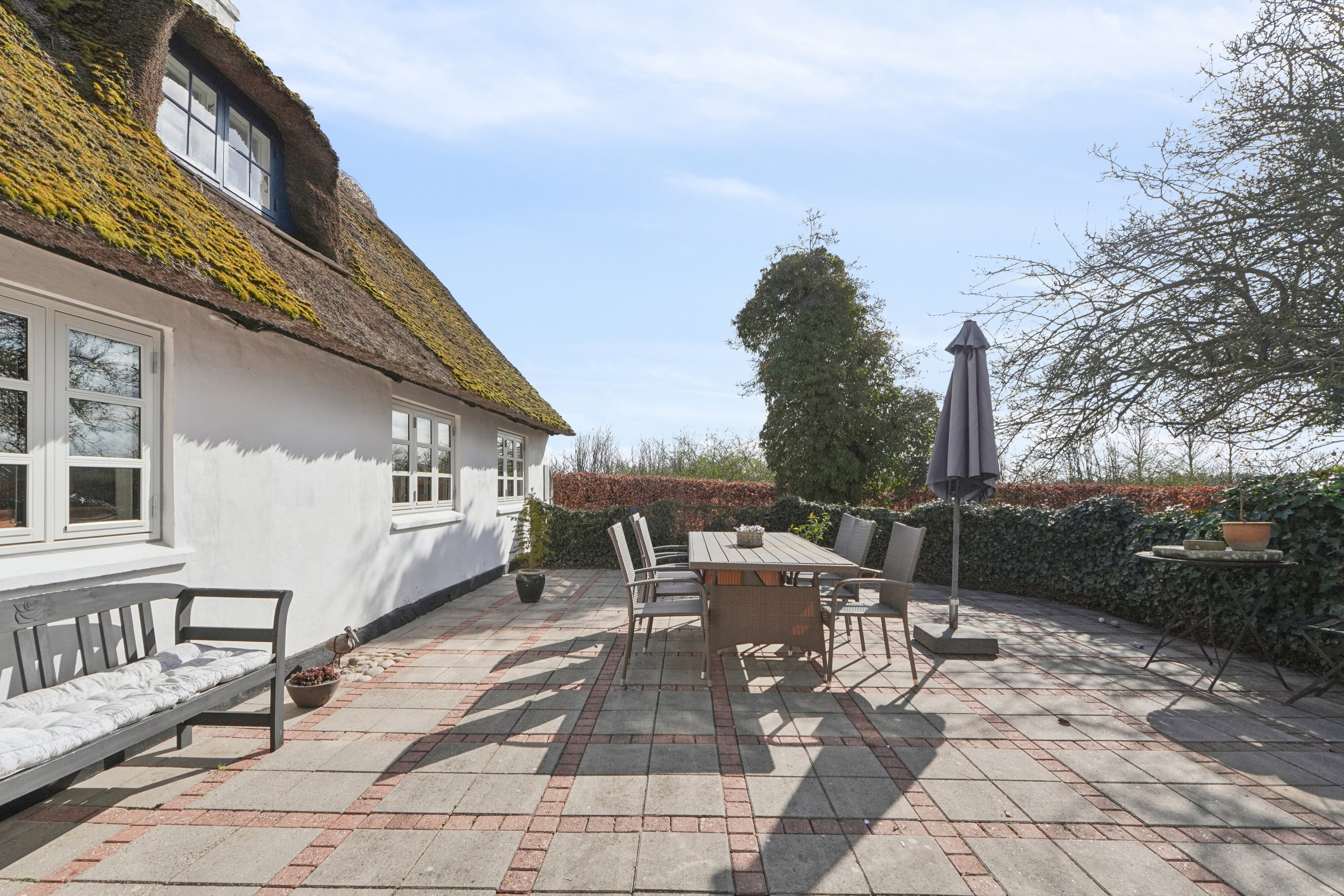 Fremhævet terrasse billede i fuldskærmstilstand. Billede af Østerskovvej 51, Østerskov, 5932 Humble