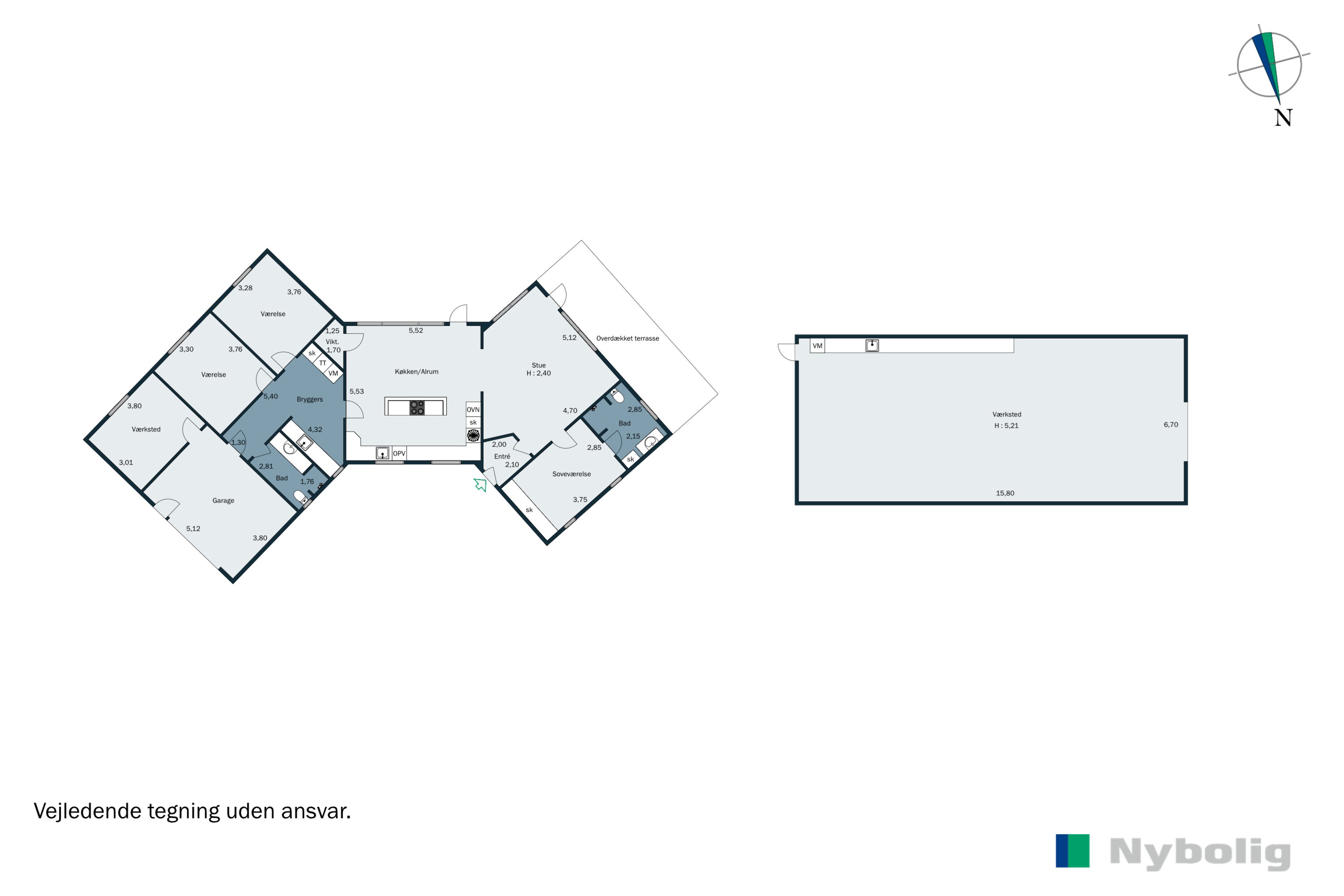 Plantegninger billede af Koldingvej 38, Andst, 6600 Vejen