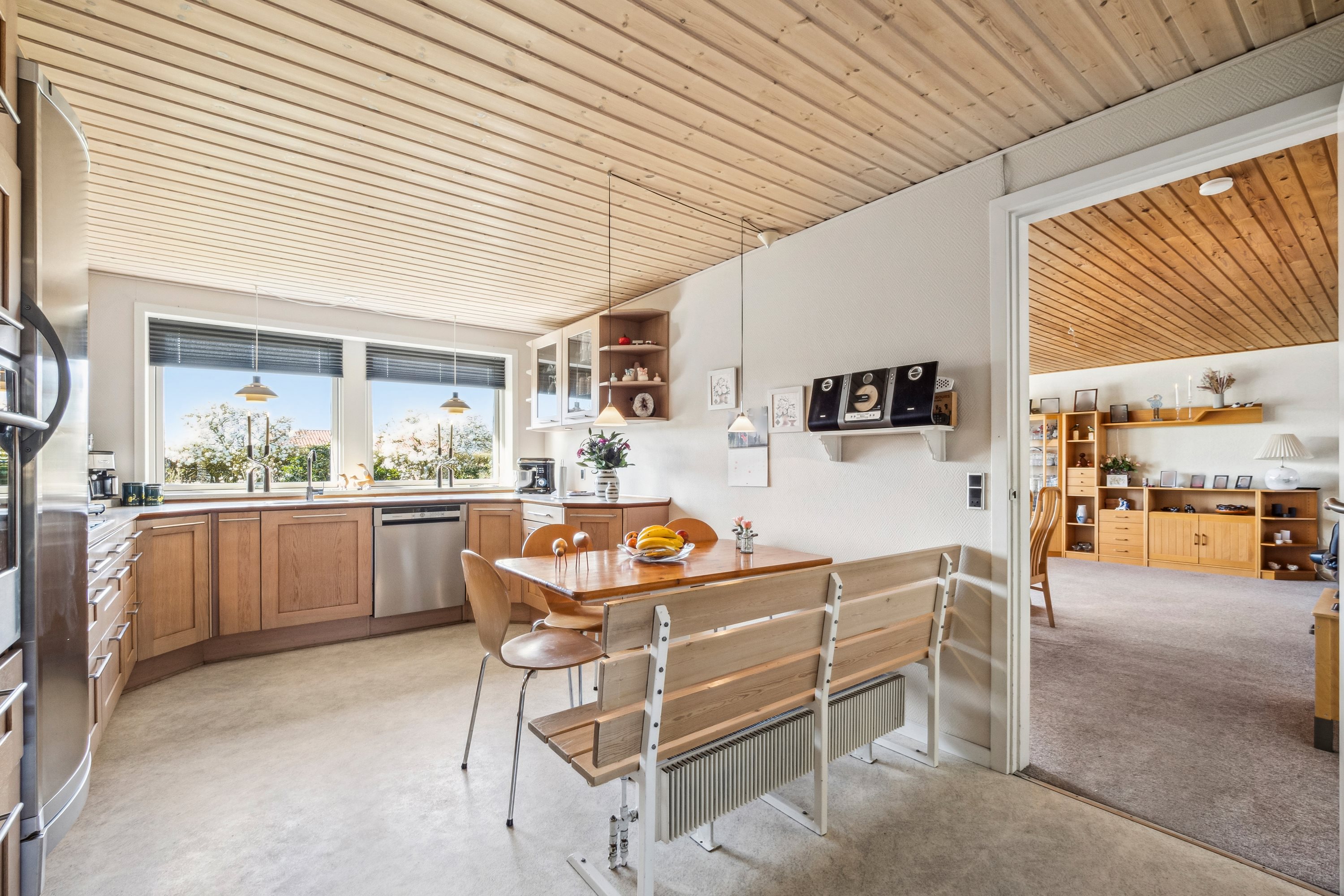 Fremhævet køkken alrum billede i fuldskærmstilstand. Billede af Fristedet 5, Øster Jølby, 7950 Erslev