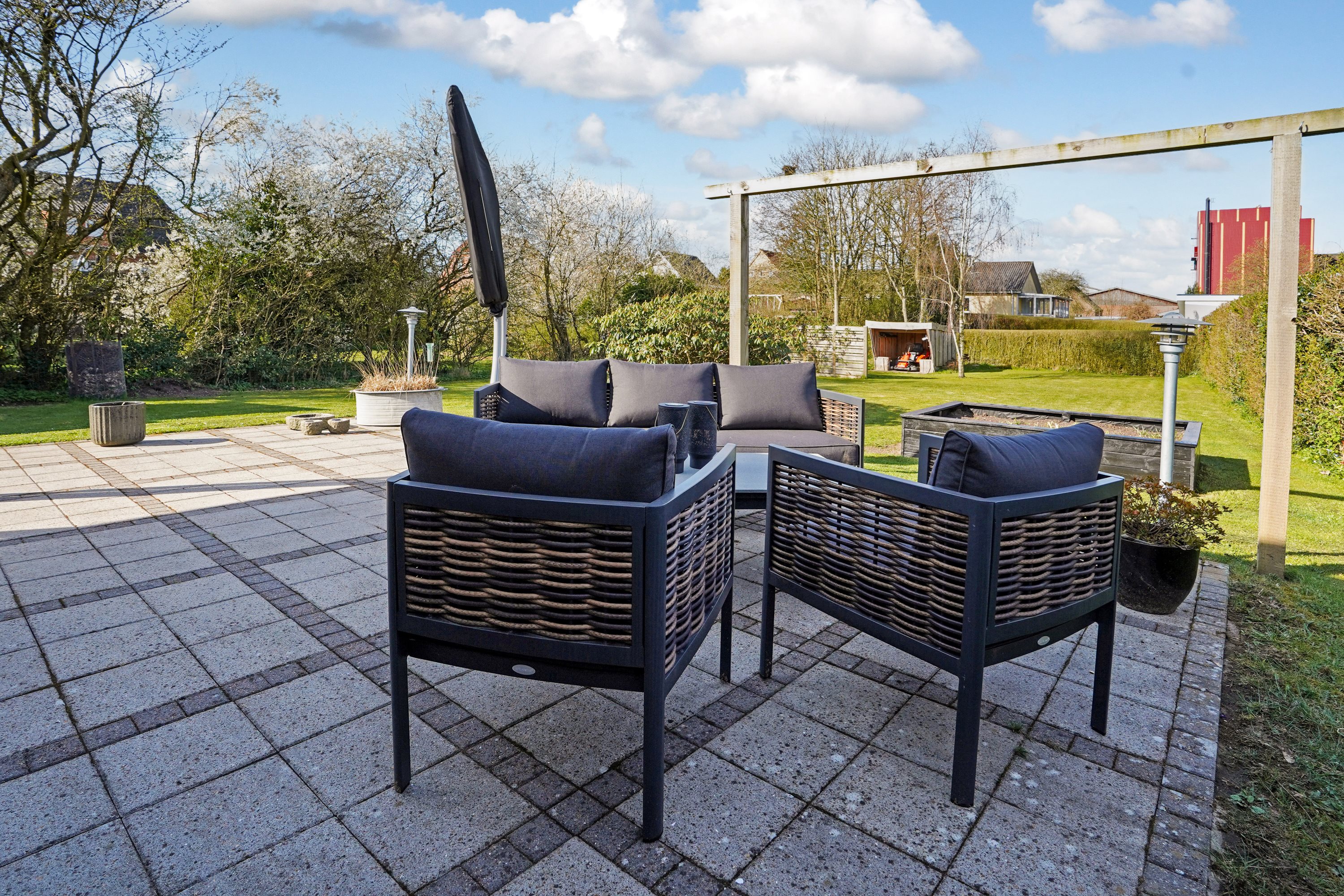 Fremhævet terrasse billede i fuldskærmstilstand. Billede af Rådhusgade 7, 8740 Brædstrup