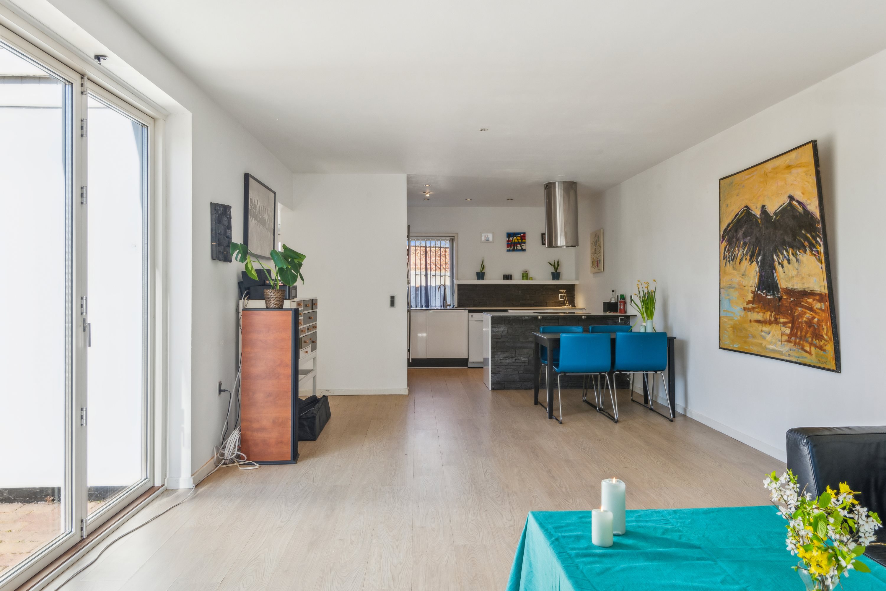 Fremhævet stue billede i fuldskærmstilstand. Billede af Kornblomstvej 139, 9000 Aalborg