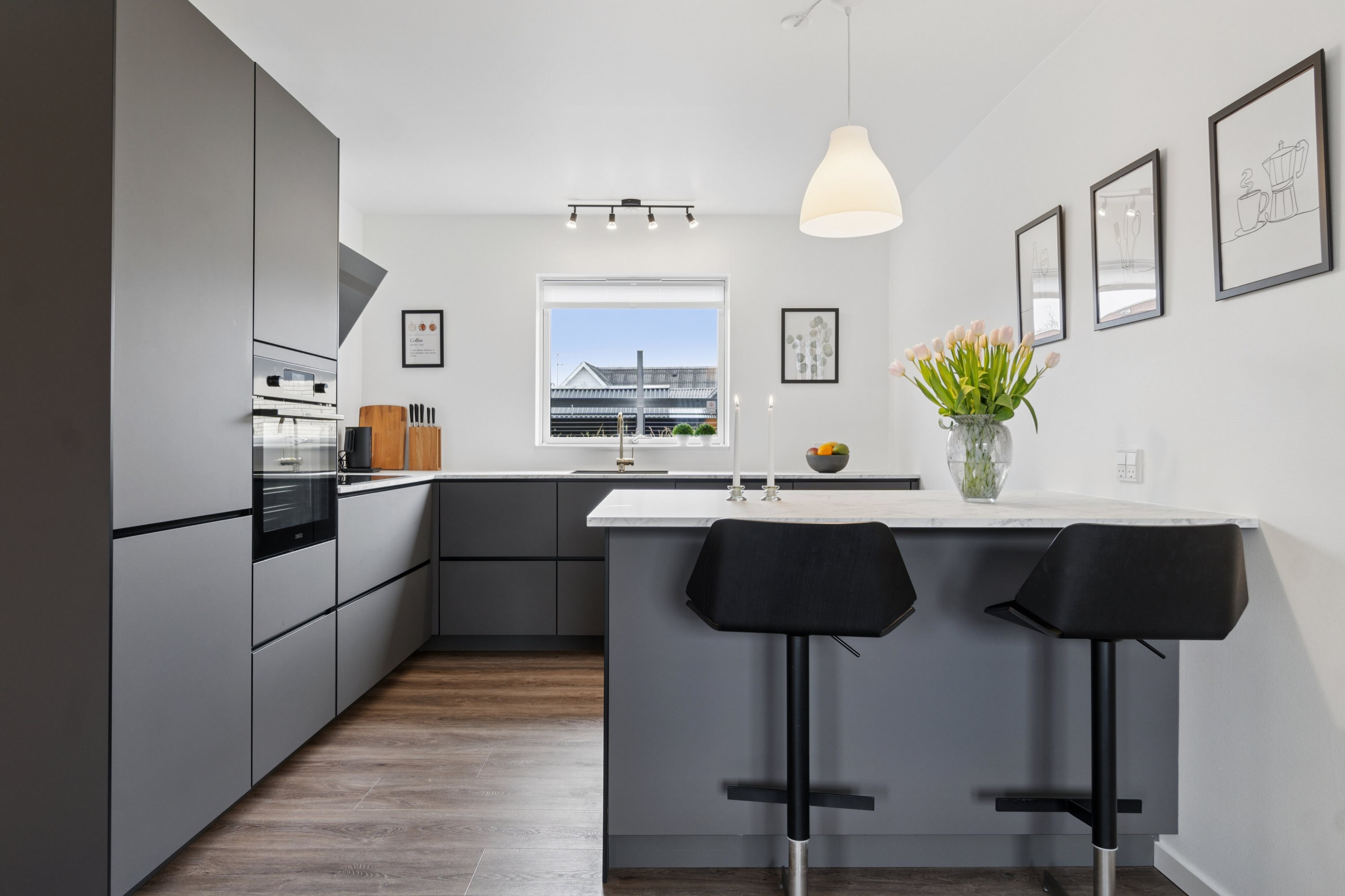 Fremhævet køkken billede i fuldskærmstilstand. Billede af Lærkevej 8, 7760 Hurup Thy