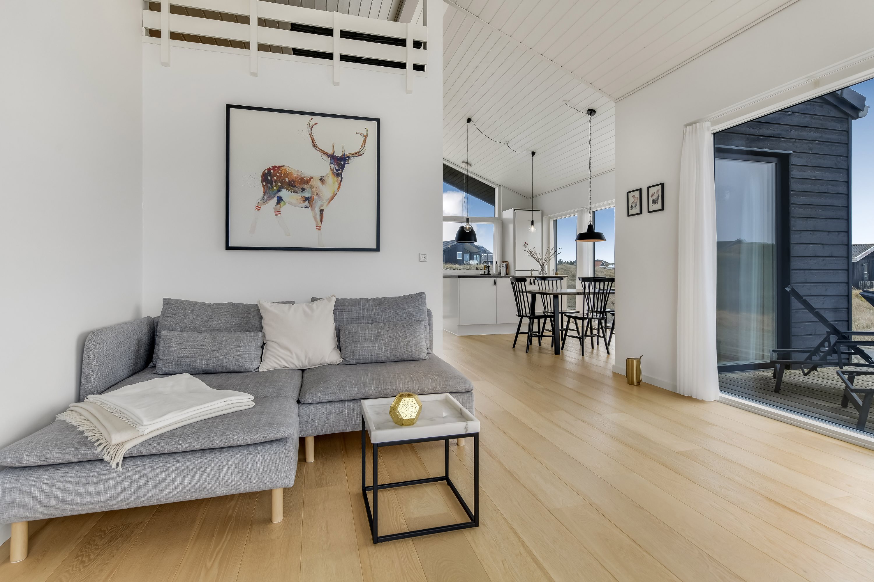 Fremhævet stue billede i fuldskærmstilstand. Billede af Hympelvej 40, Rindby Strand, 6720 Fanø