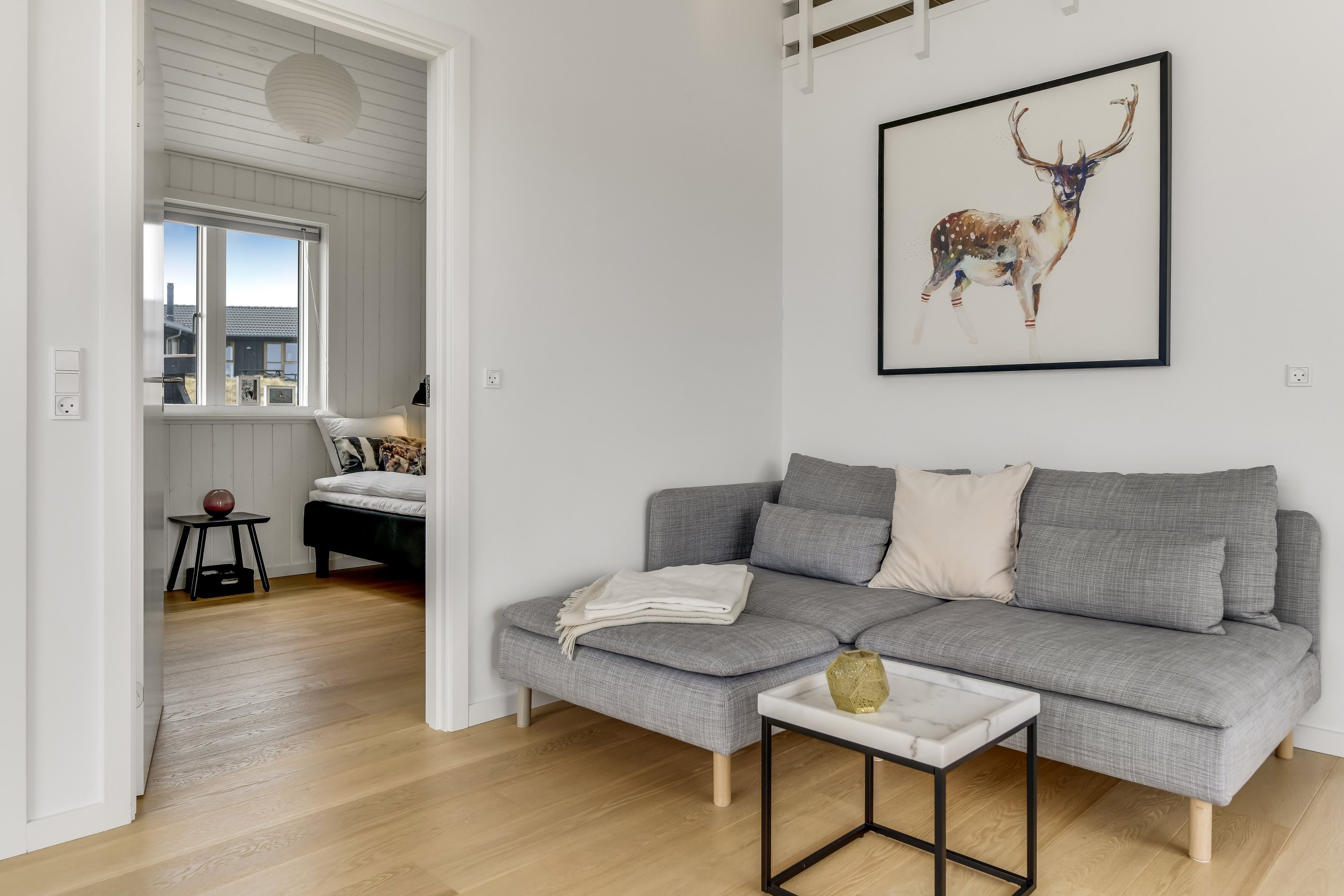 Fremhævet stue billede i fuldskærmstilstand. Billede af Hympelvej 40, Rindby Strand, 6720 Fanø