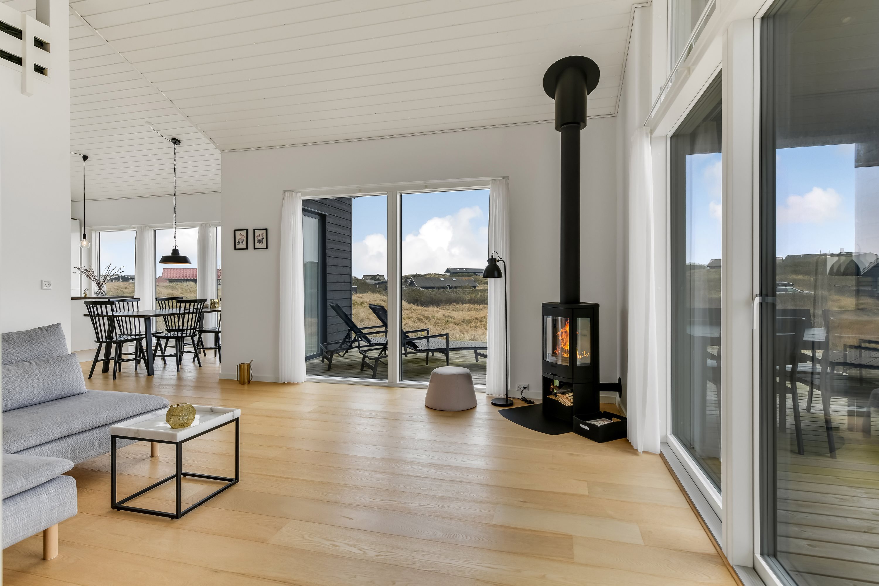 Fremhævet stue billede i fuldskærmstilstand. Billede af Hympelvej 40, Rindby Strand, 6720 Fanø