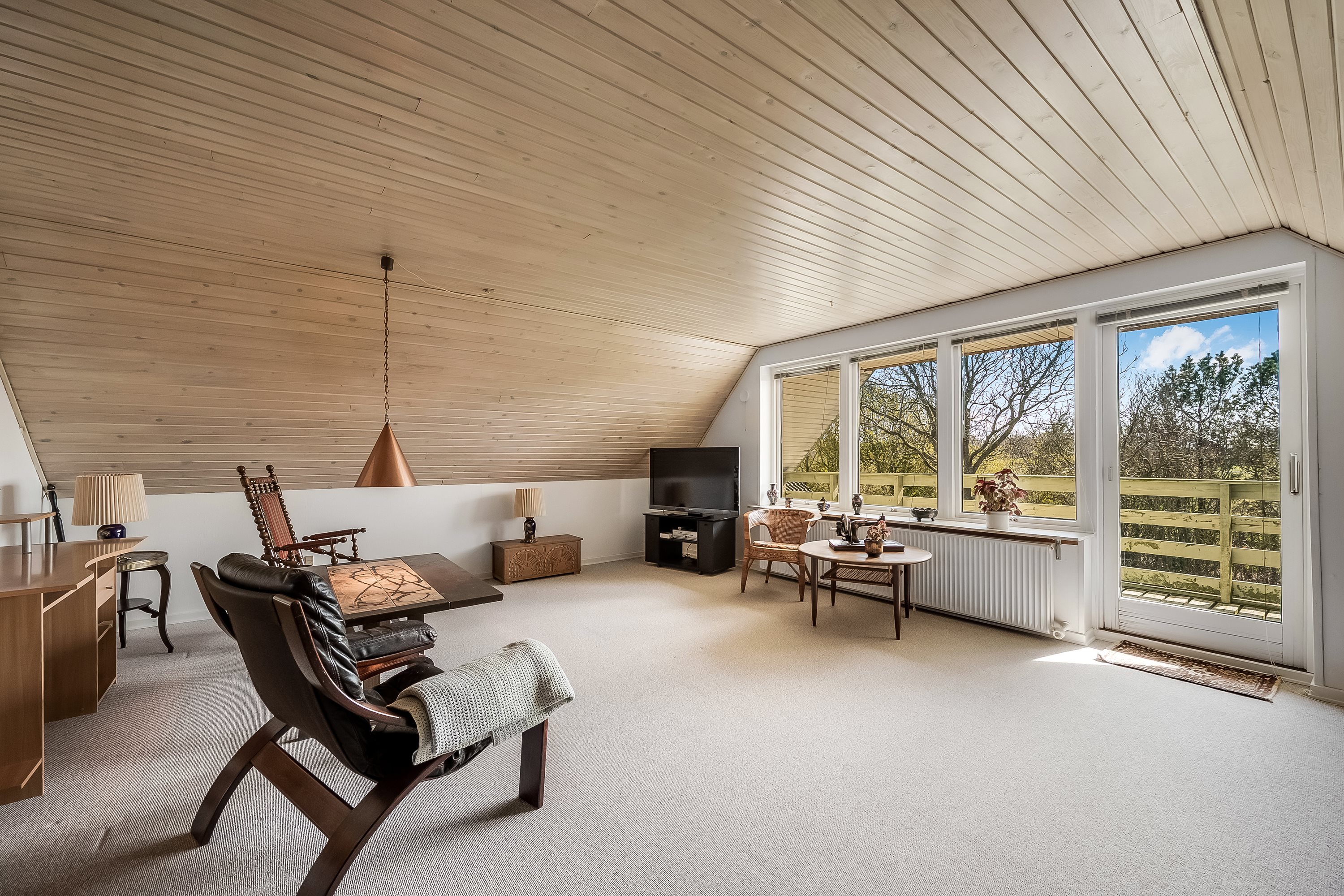 Fremhævet stue billede i fuldskærmstilstand. Billede af Tromsøvej 22, Rindum, 6950 Ringkøbing