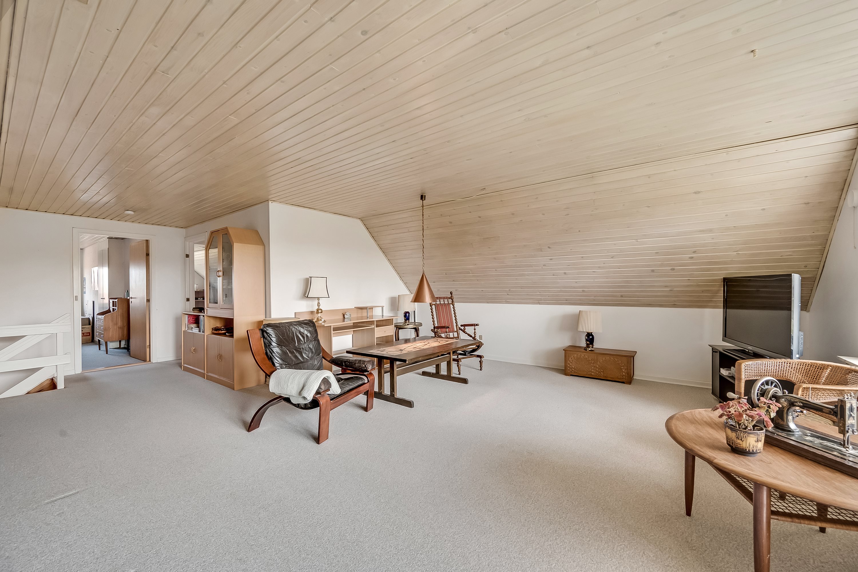 Fremhævet stue billede i fuldskærmstilstand. Billede af Tromsøvej 22, Rindum, 6950 Ringkøbing