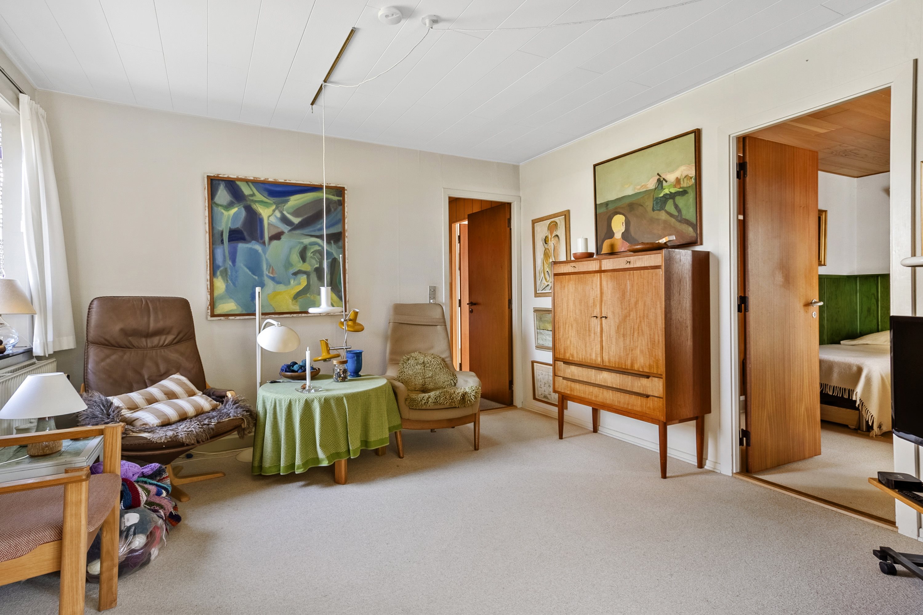 Fremhævet stue billede i fuldskærmstilstand. Billede af Søndervangvej 10, Askov, 6600 Vejen