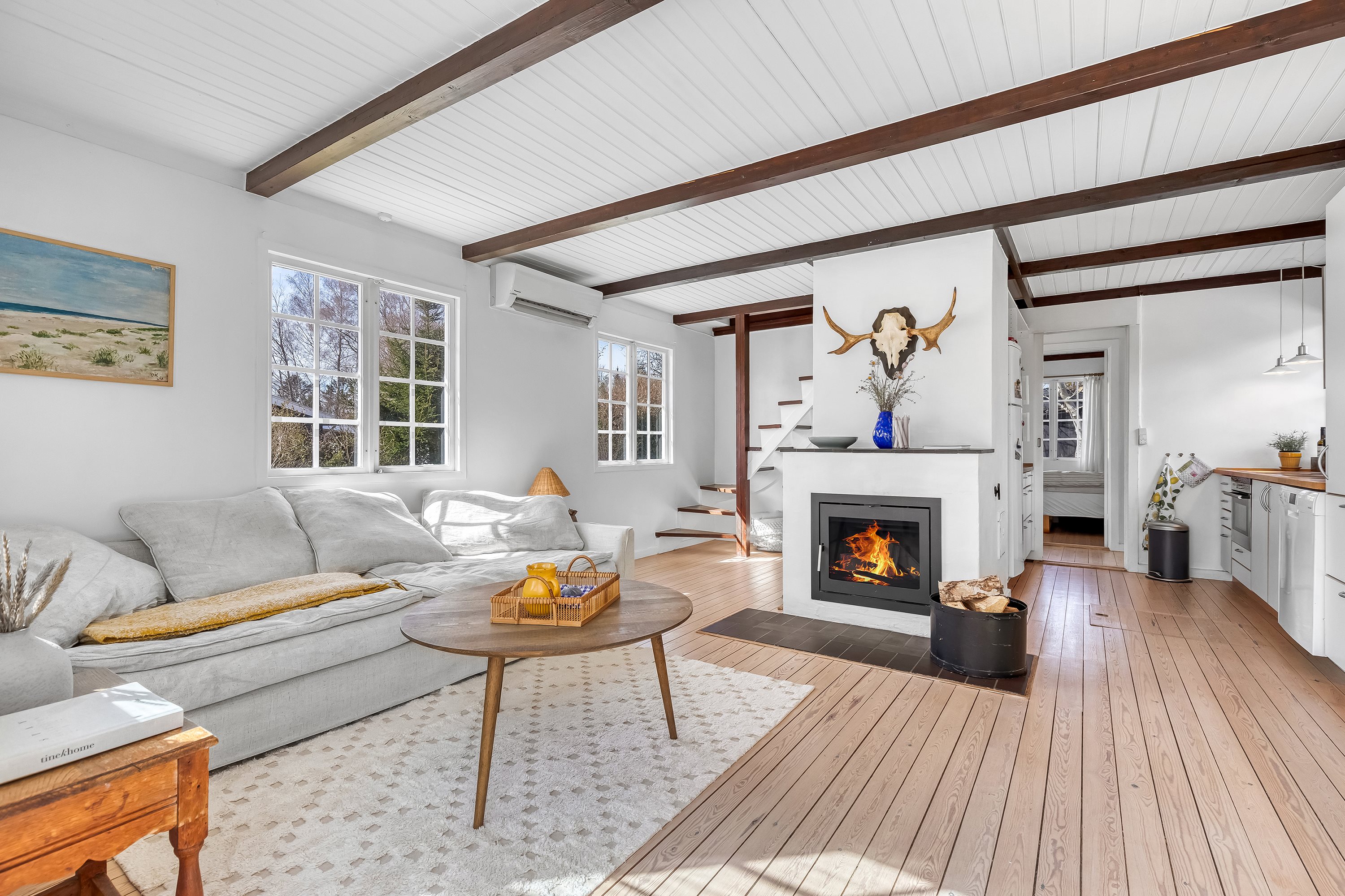 Fremhævet stue billede i fuldskærmstilstand. Billede af Hvedevænget 20, Udsholt, 3230 Græsted