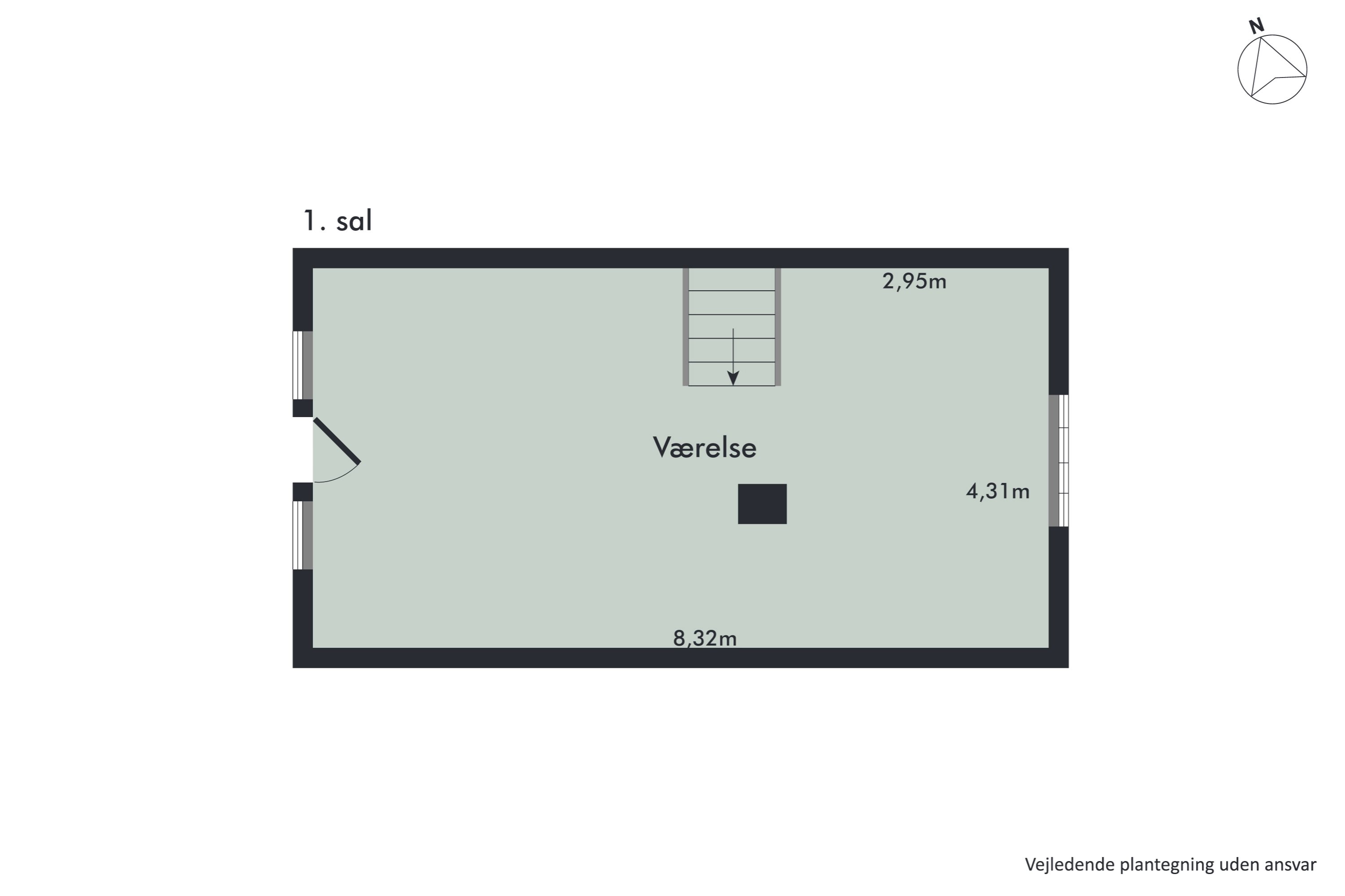 Plantegninger billede af Lyngvej 17, Sæbygård Feriecenter, 7870 Roslev