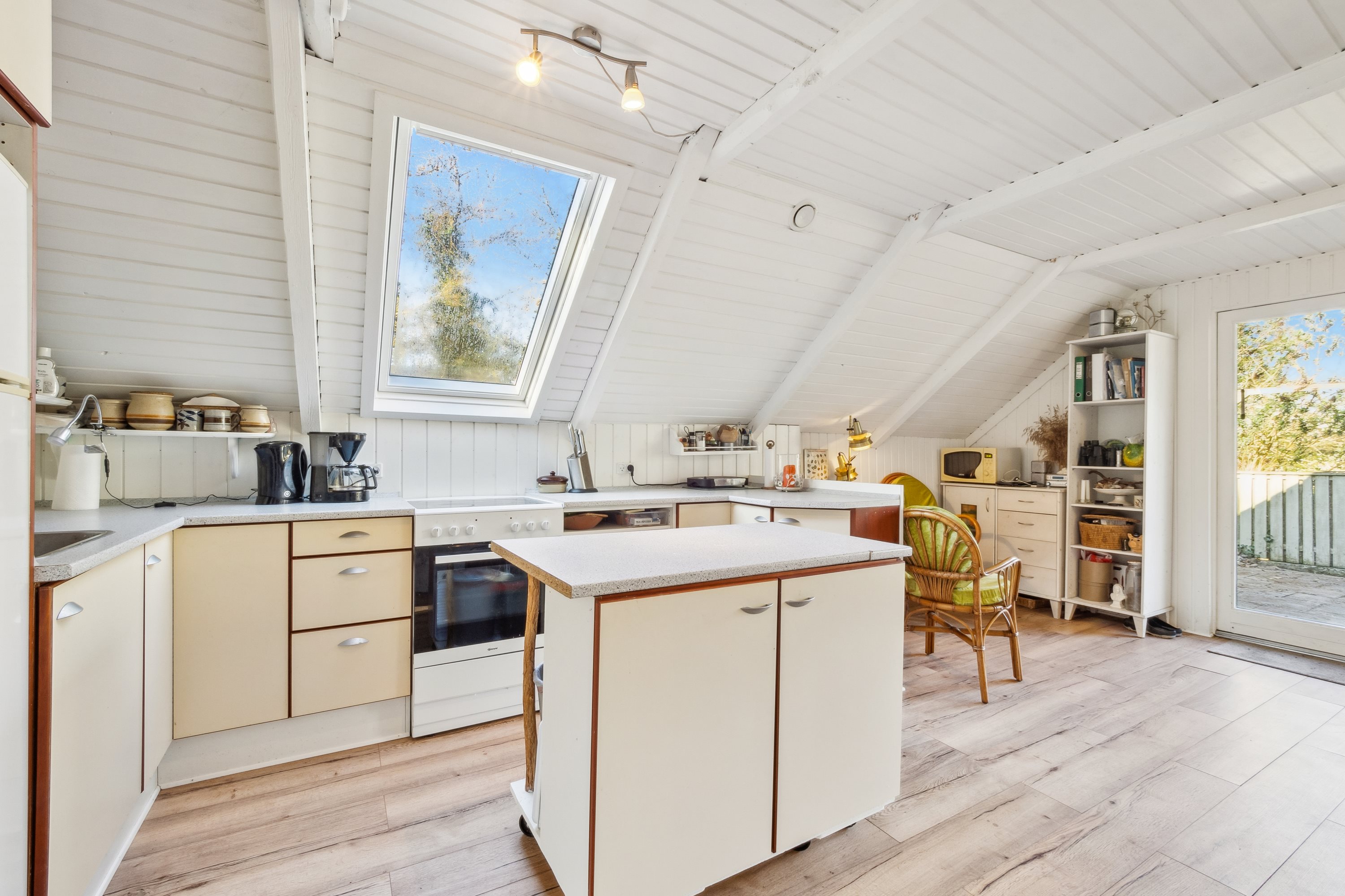 Fremhævet køkken billede i fuldskærmstilstand. Billede af Lyngvej 17, Sæbygård Feriecenter, 7870 Roslev