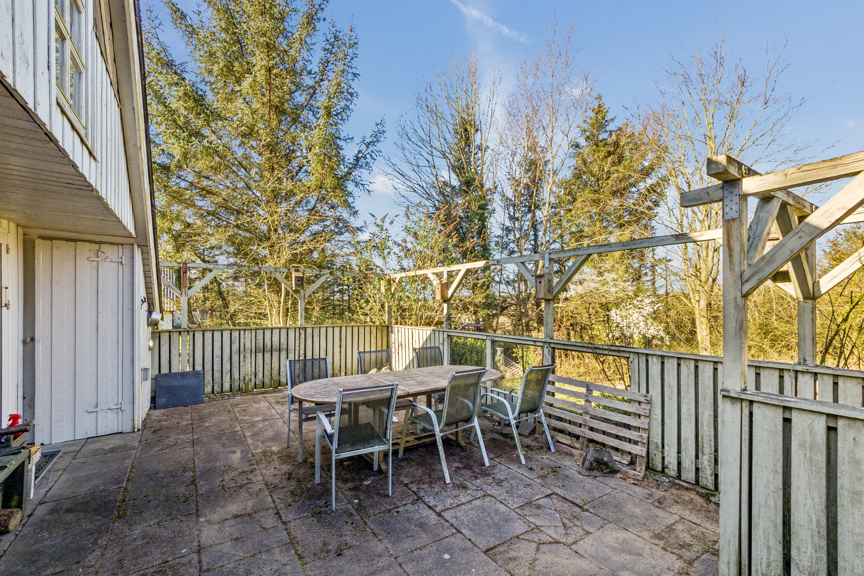 Fremhævet terrasse billede i fuldskærmstilstand. Billede af Lyngvej 17, Sæbygård Feriecenter, 7870 Roslev