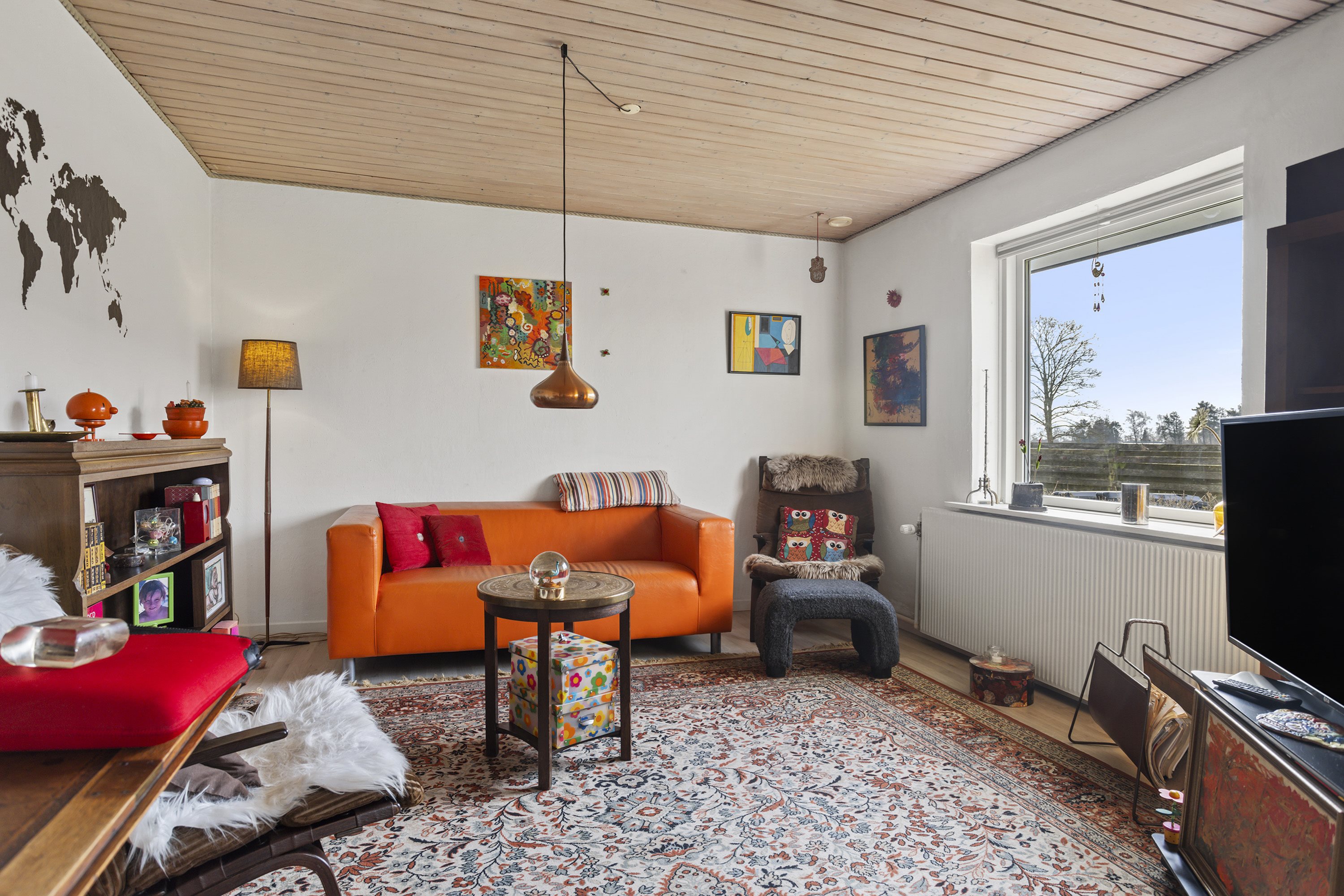 Fremhævet stue billede i fuldskærmstilstand. Billede af Åglimt 1-3, Gerå, 9340 Asaa