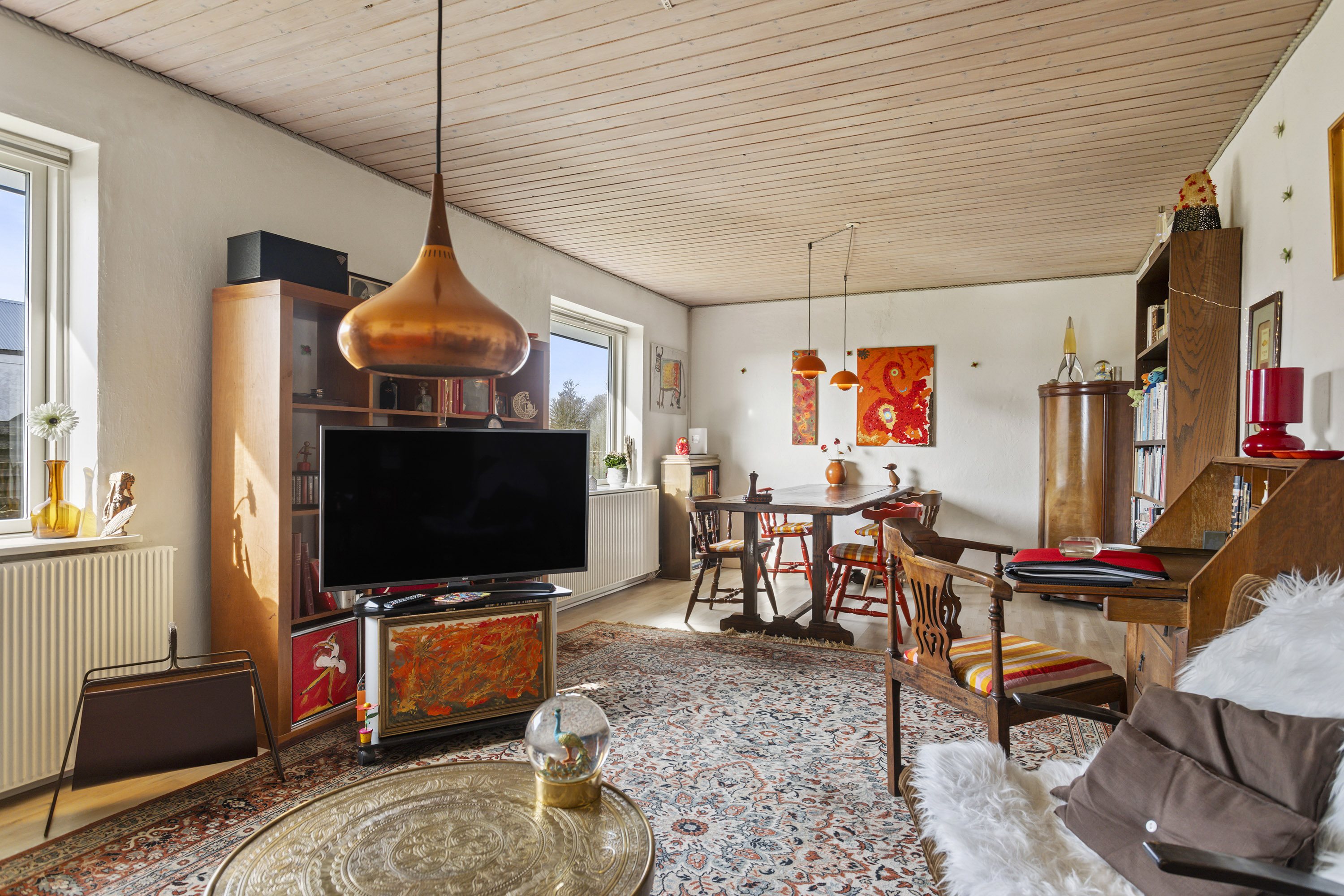 Fremhævet stue billede i fuldskærmstilstand. Billede af Åglimt 1-3, Gerå, 9340 Asaa