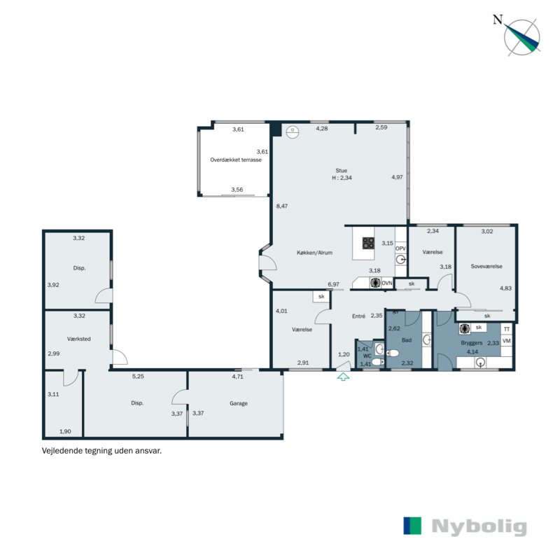 Plantegninger billede af Skolegade 40, Hou, 8300 Odder