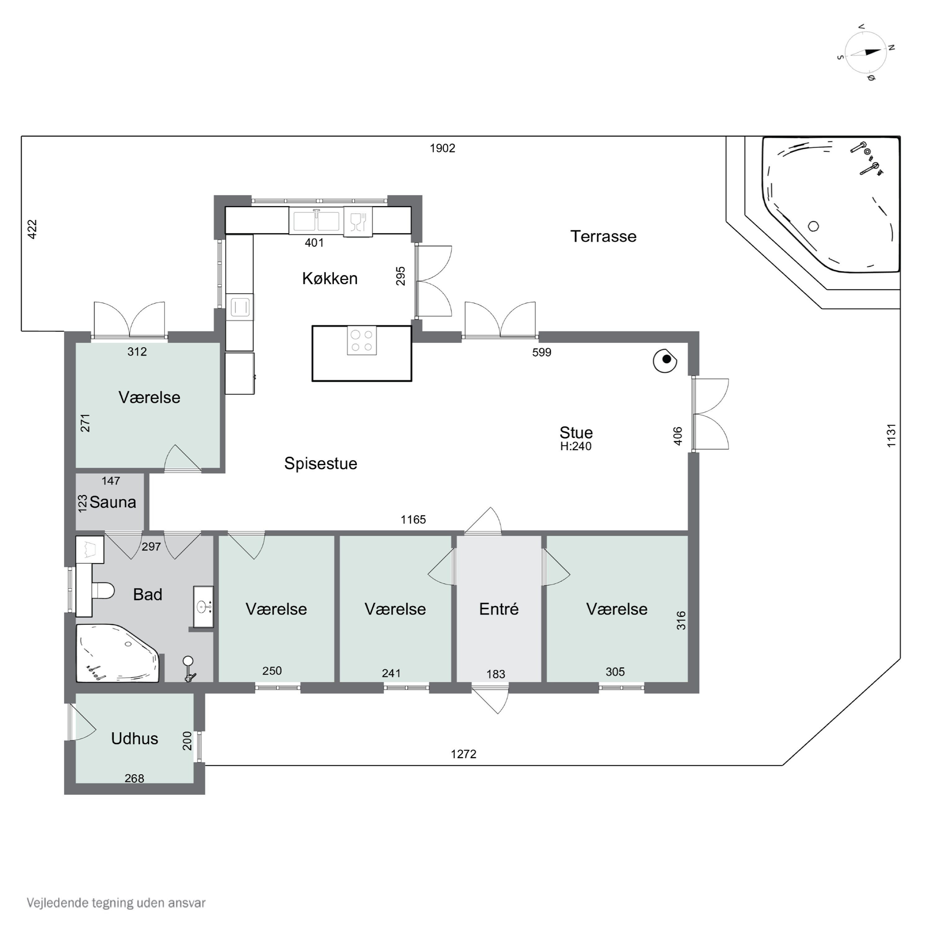 Plantegninger billede af Strandløkken 18, Pedersker, 3720 Aakirkeby