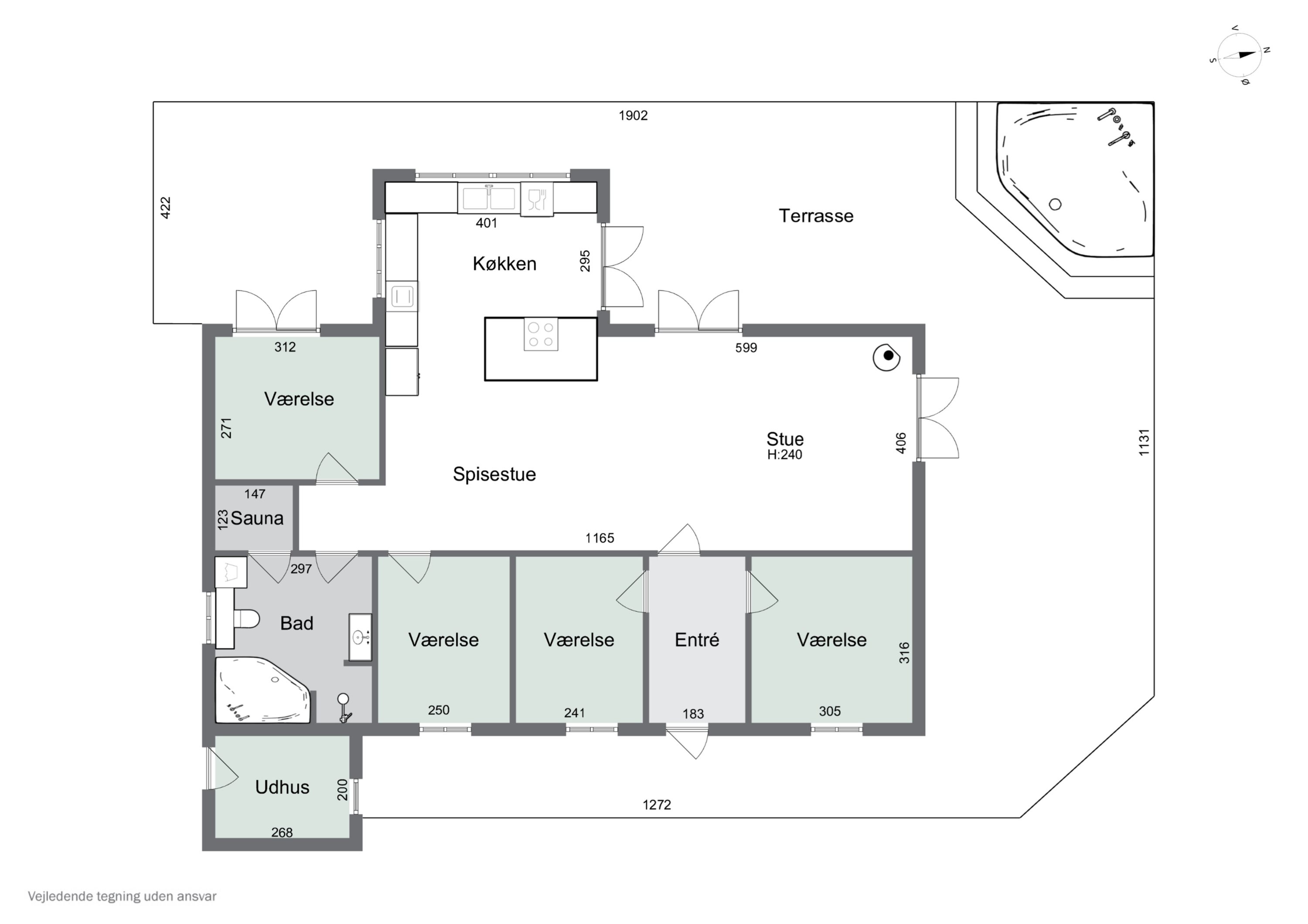 Plantegninger billede af Strandløkken 18, Pedersker, 3720 Aakirkeby
