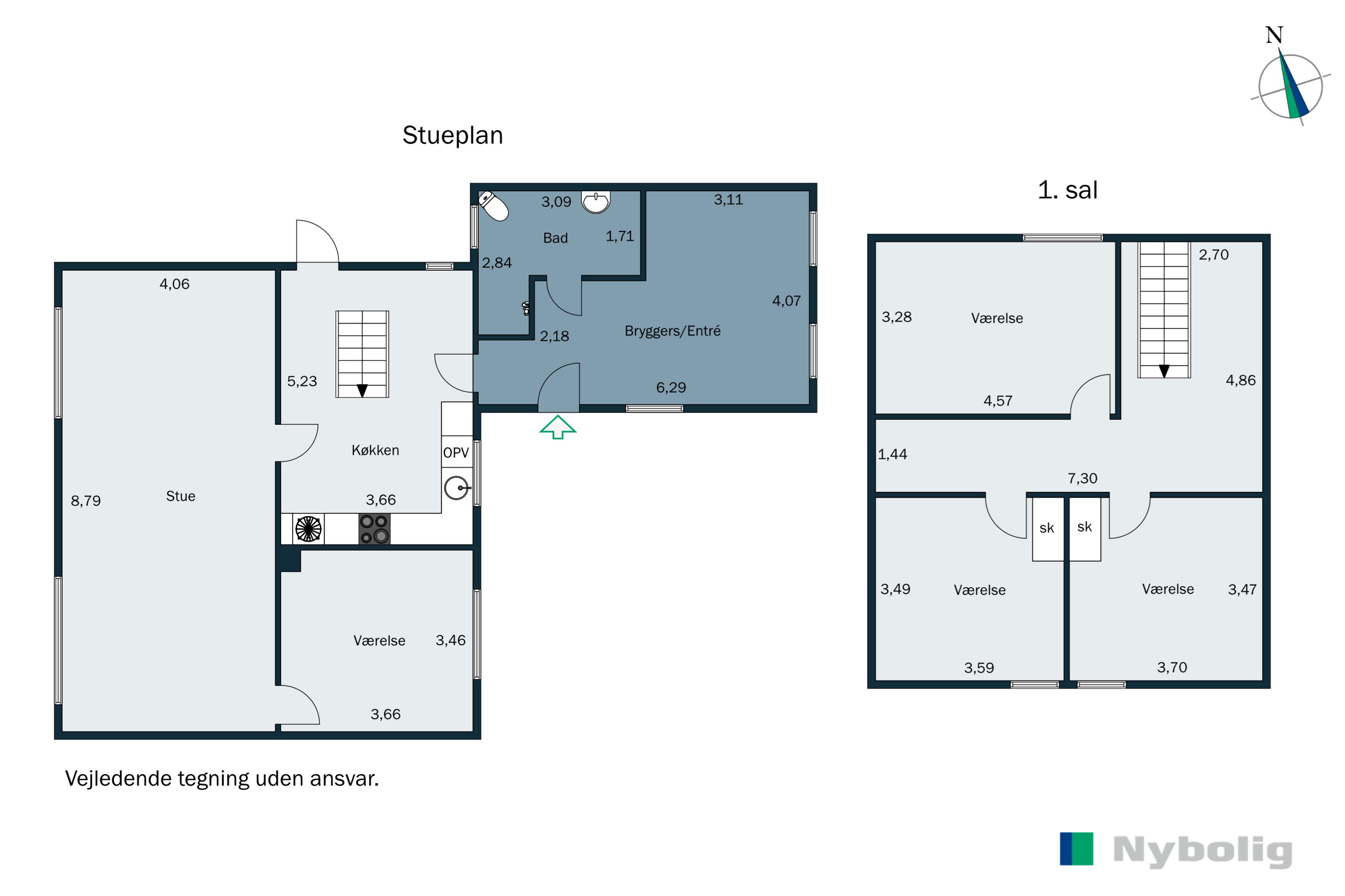 Plantegninger billede af Stadionvej 24, Horne, 6800 Varde