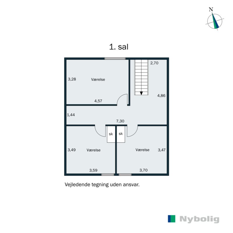 Plantegninger billede af Stadionvej 24, Horne, 6800 Varde