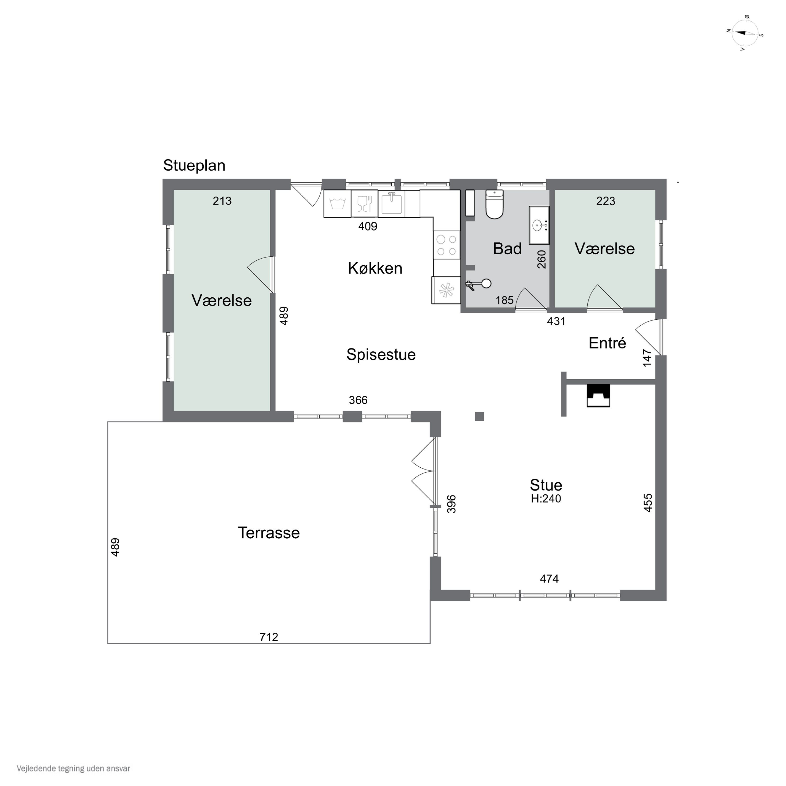 Plantegninger billede af Lisbeths Vænge 3, Tibirke Sand, 3300 Frederiksværk