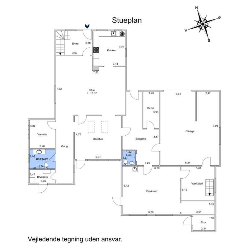 Plantegninger billede af Gosmervej 108, Halling, 8300 Odder