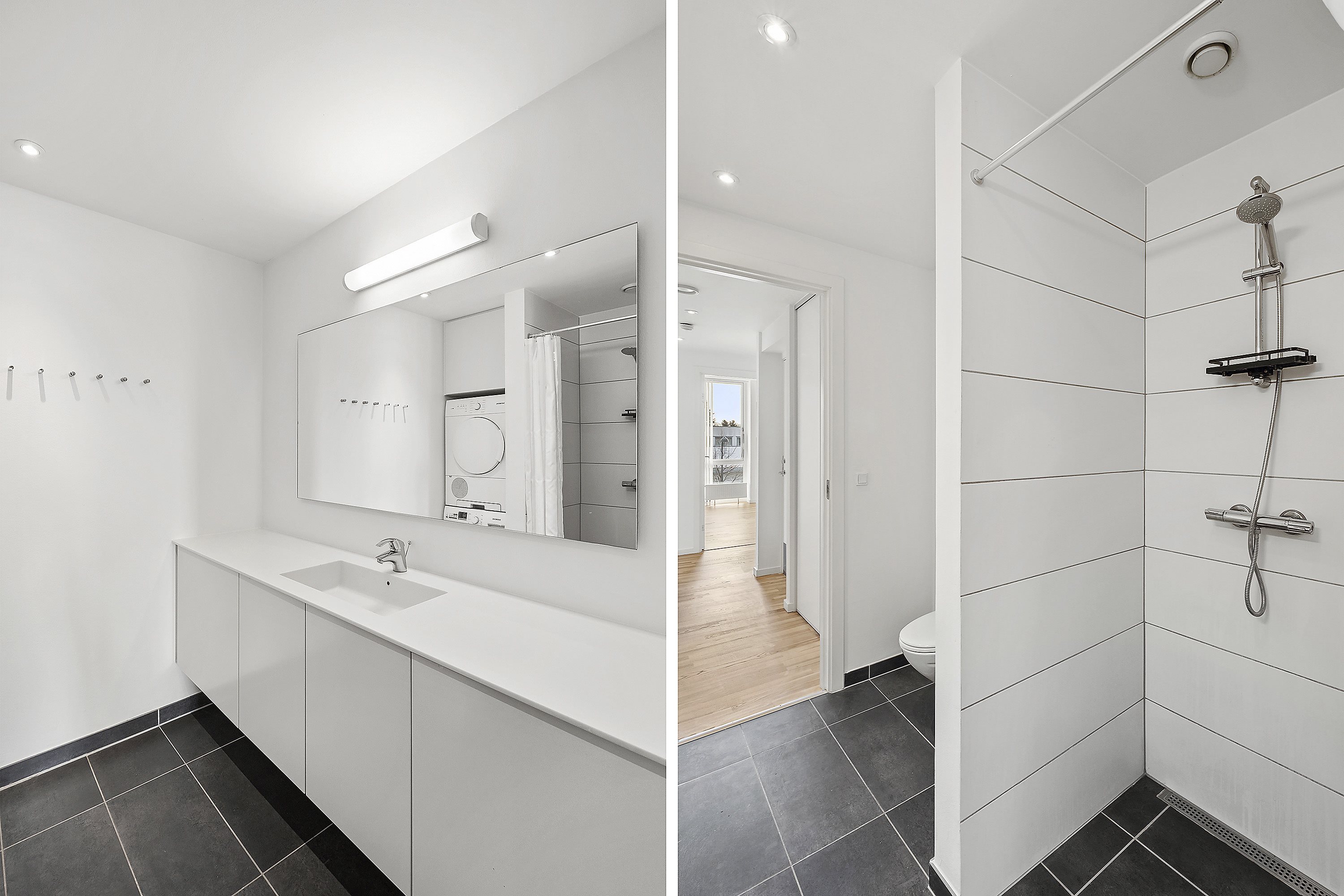 Fremhævet badeværelse billede i fuldskærmstilstand. Billede af Ahornvej 1F, 1. 4., 2970 Hørsholm