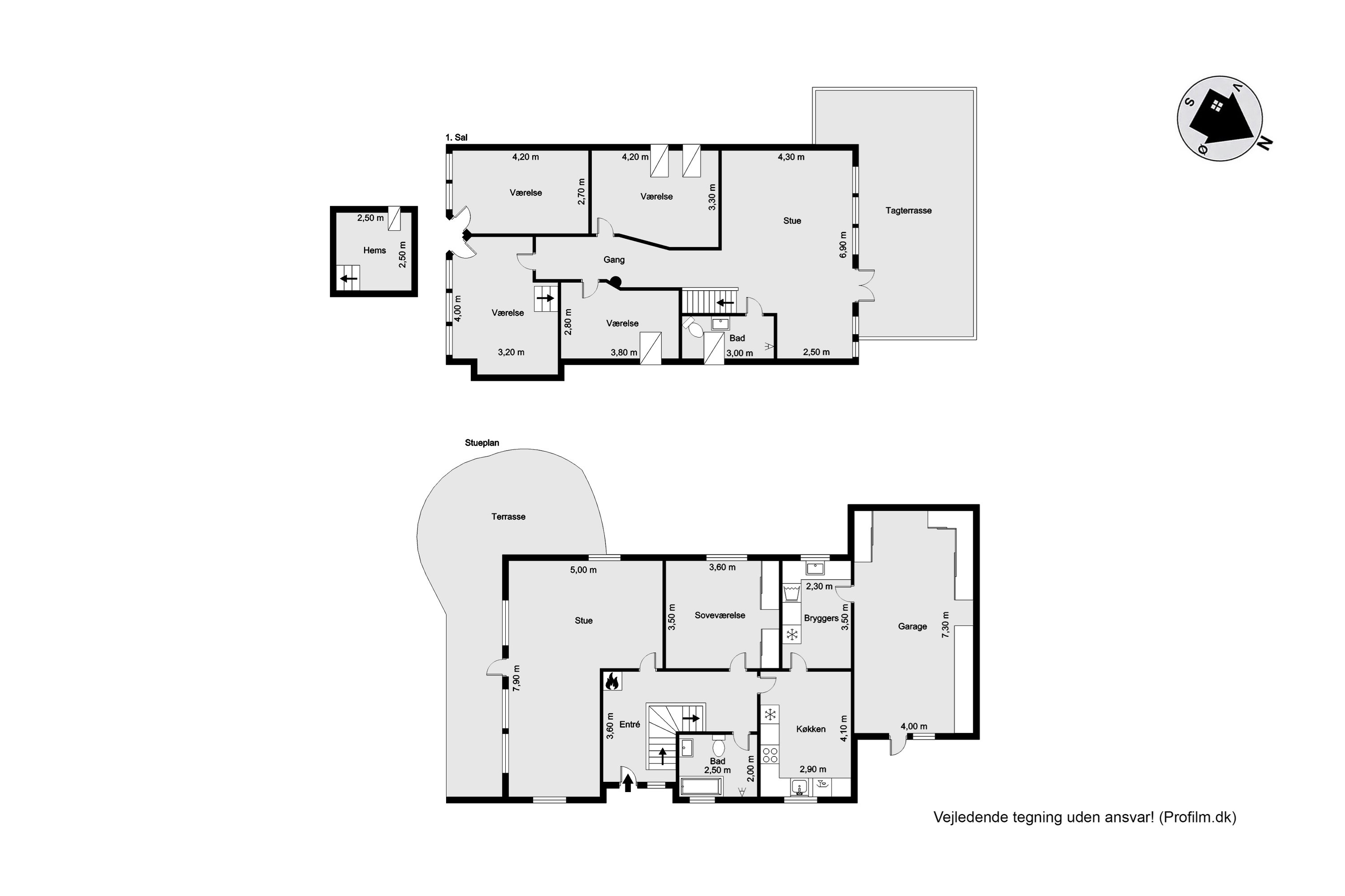 Plantegninger billede af Sejbjerg 10, Nørre Nissum, 7620 Lemvig