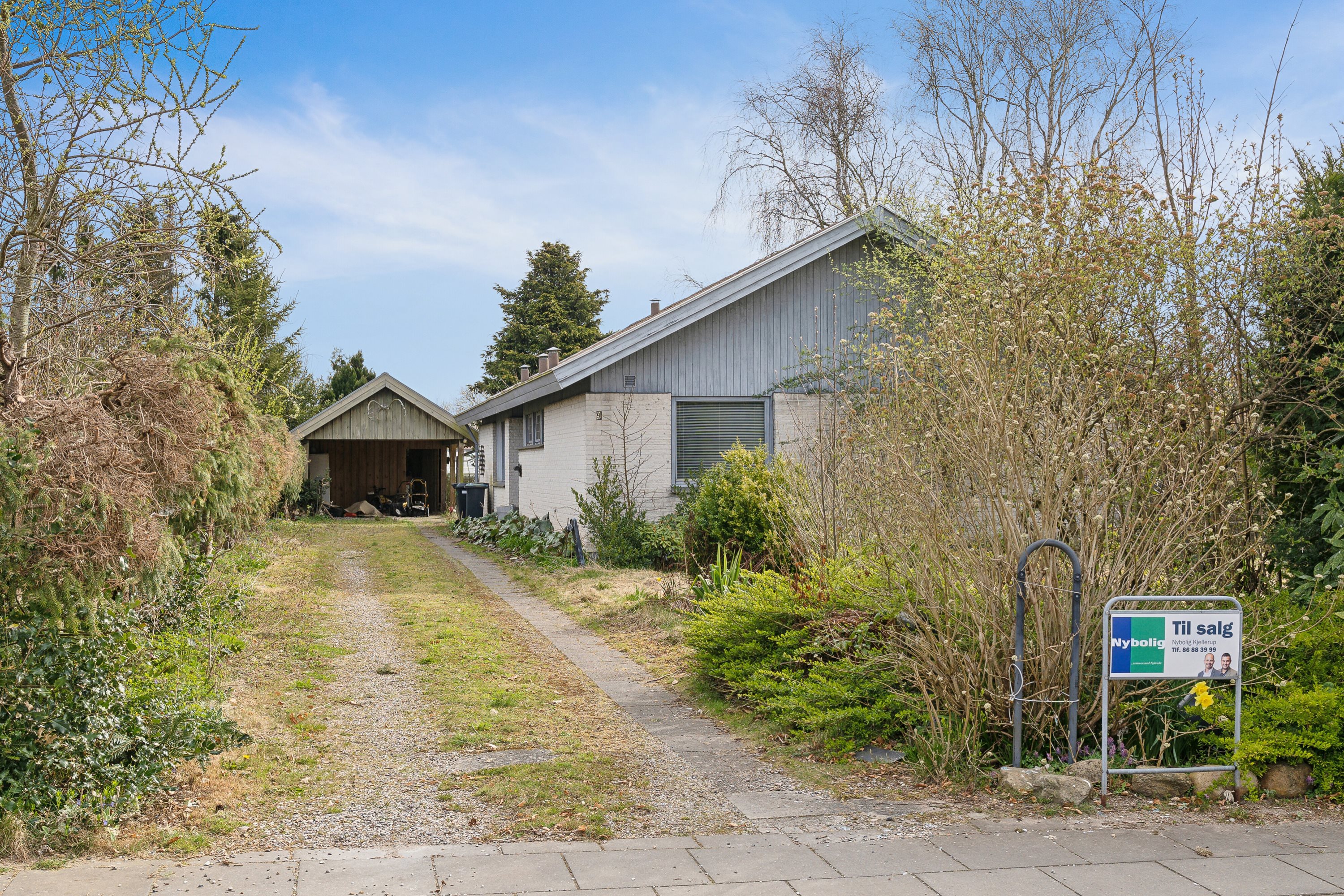 Fremhævet udendørs billede i fuldskærmstilstand. Billede af Tjørnevej 9, 8620 Kjellerup