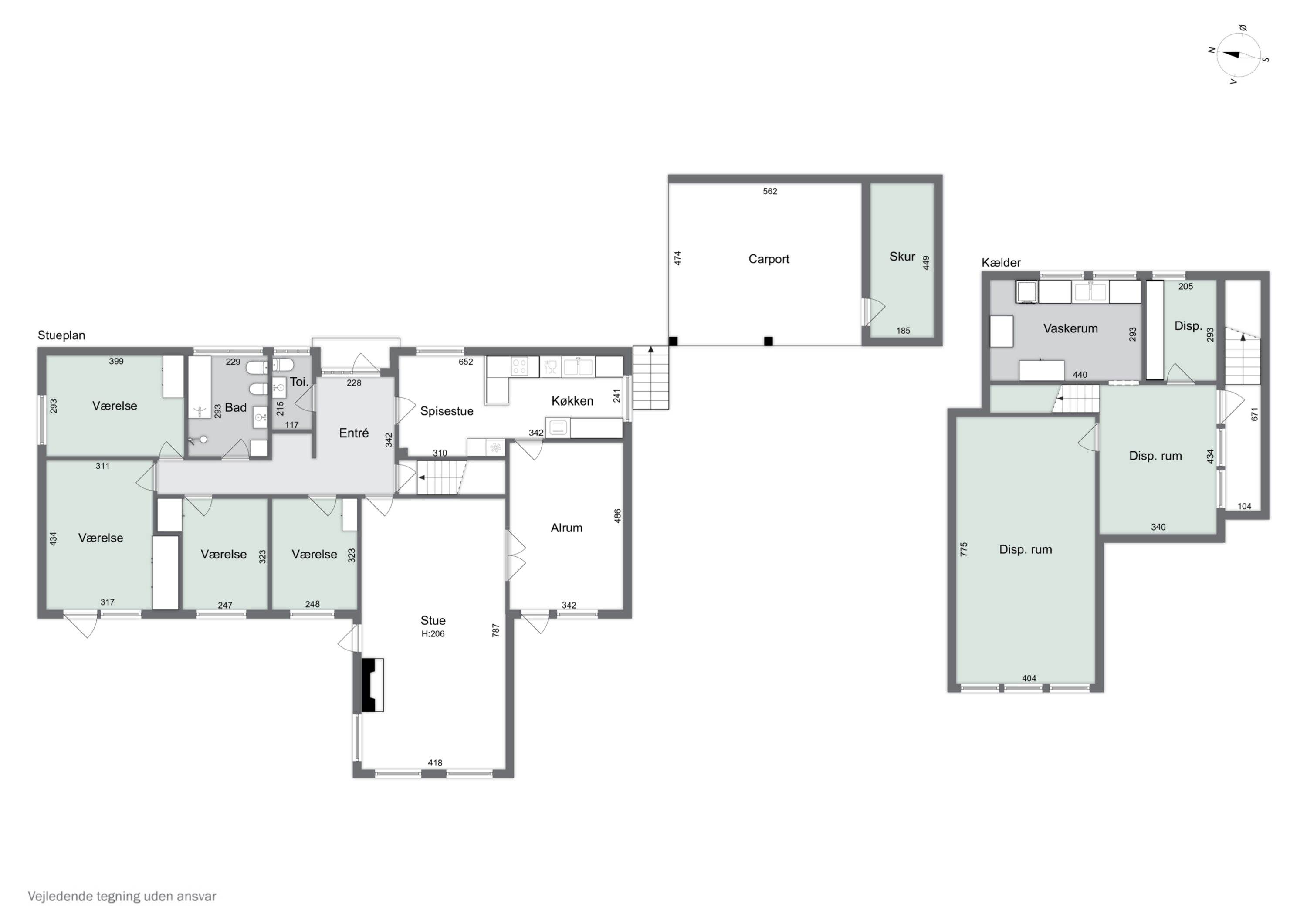Plantegninger billede af Tjørnevej 9, 8620 Kjellerup