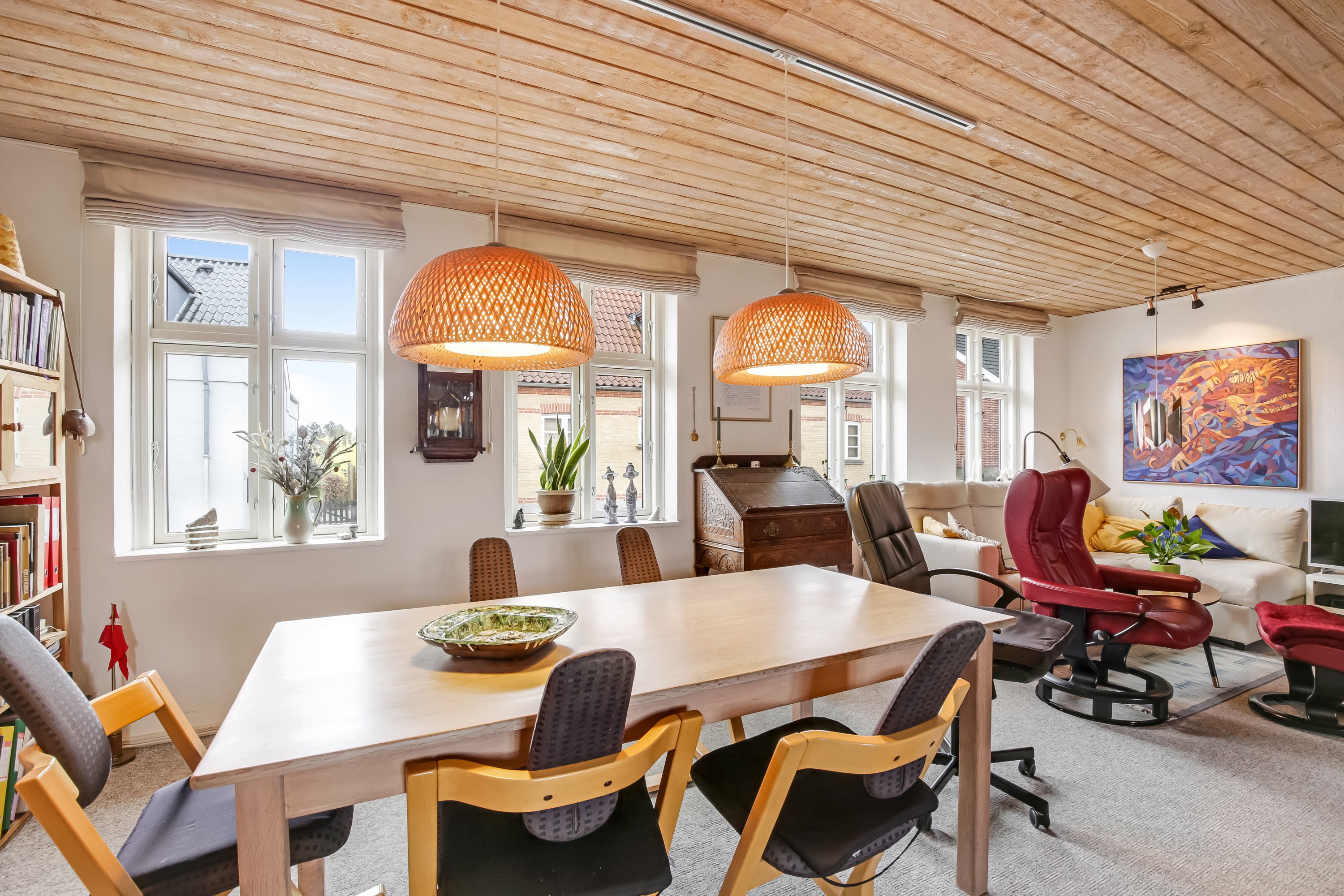 Fremhævet stue  billede i fuldskærmstilstand. Billede af Tingvej 44, 8543 Hornslet